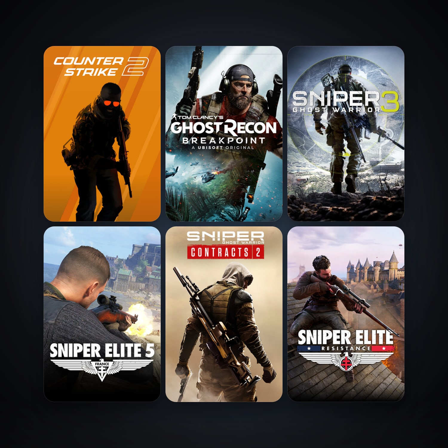 CS2 Prime + Sniper Ghost Warrior 3, 22 games, clean — HabibiAccounts