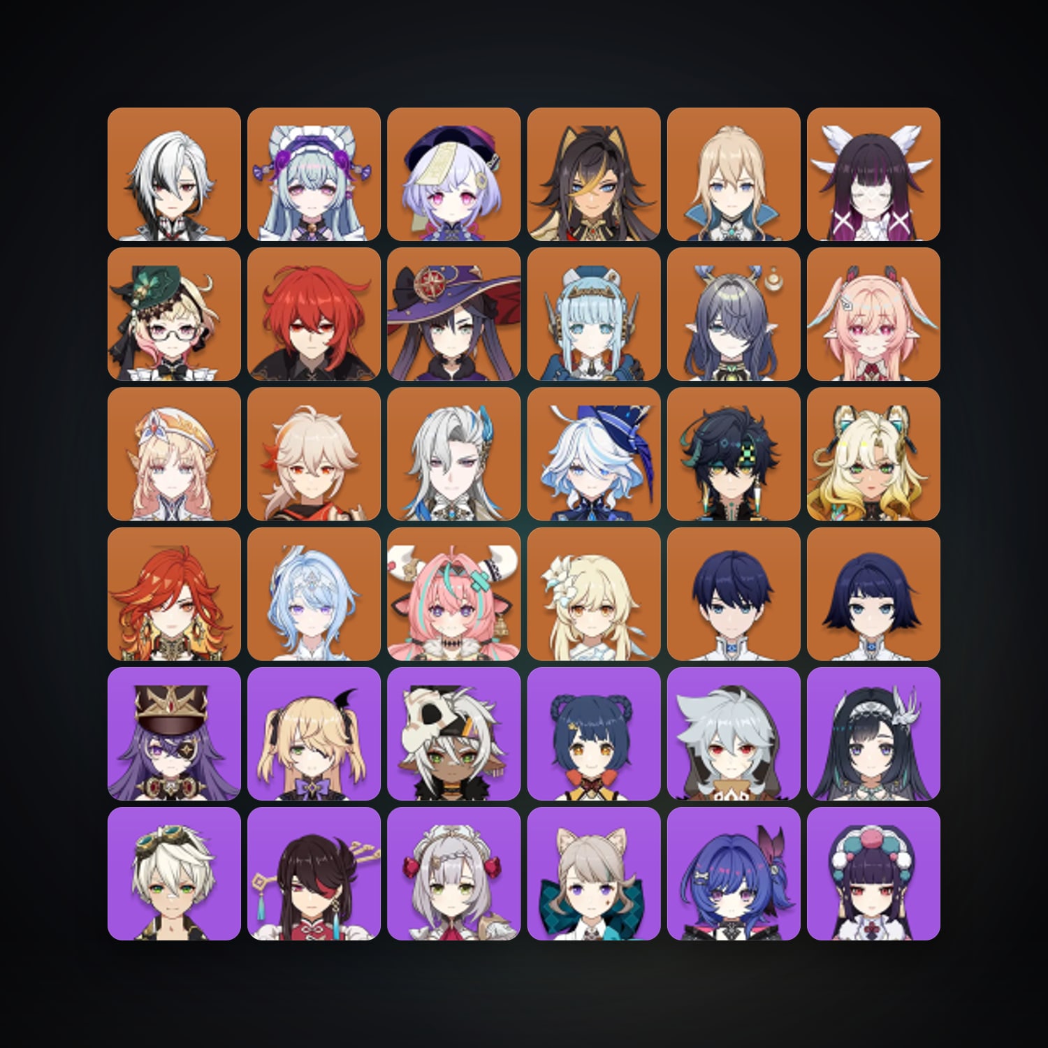 Genshin Impact | AR 60 | 72 Chars | 21× 5★ — Genshin / miHoYo Account · 264075263 — HabibiAccounts