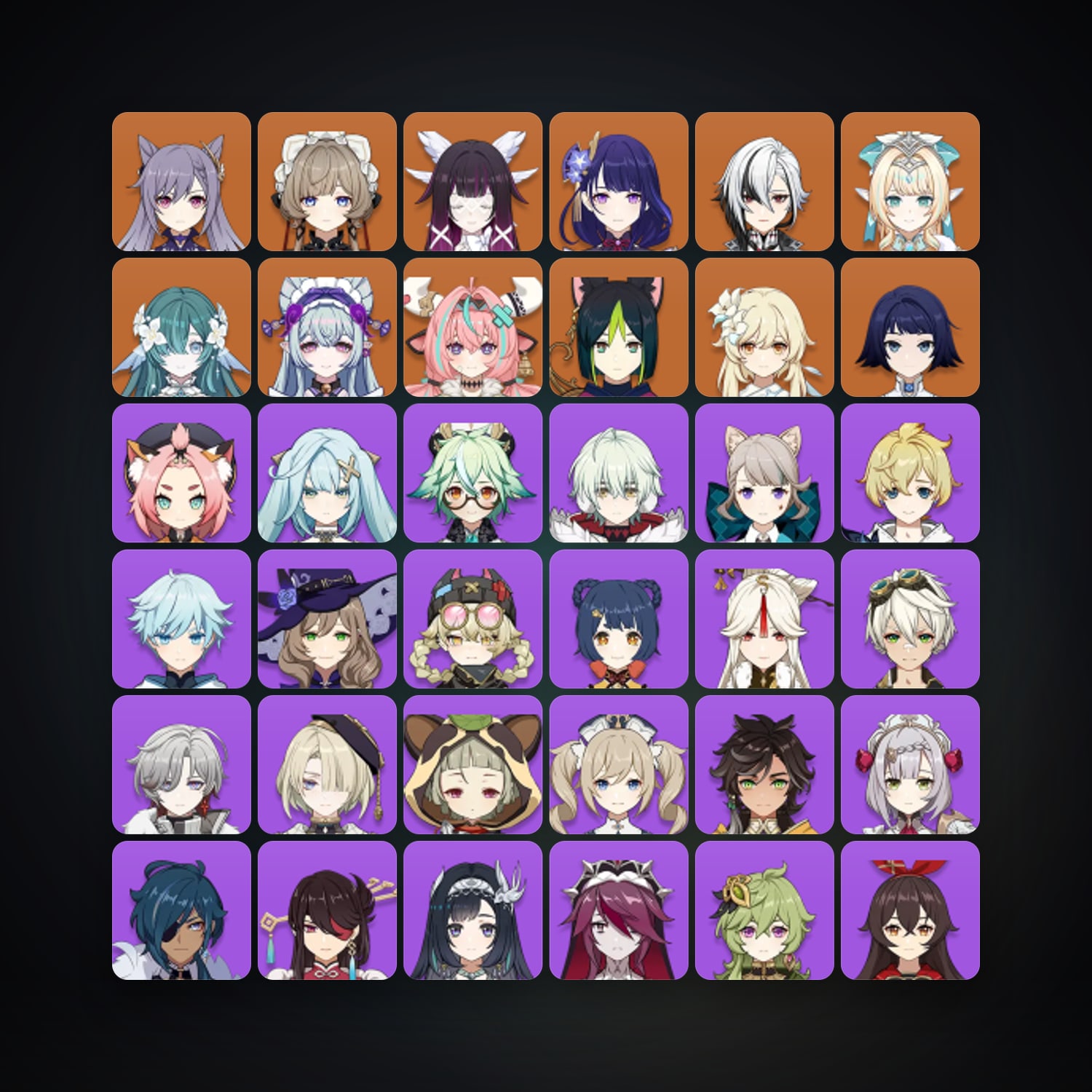 جينشن إمباكت | AR 55 | 39 شخصية | 10× 5★ — HabibiAccounts