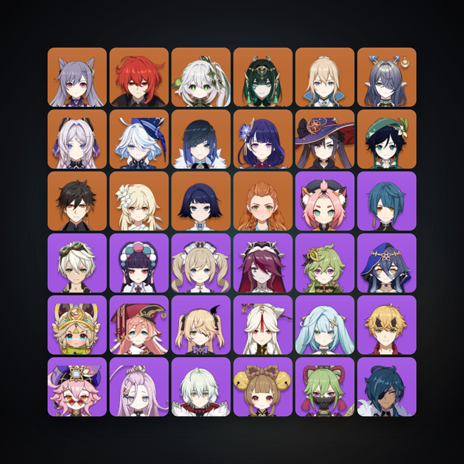 Genshin Impact | AR 55 | 57 Chars | 13× 5★ — Genshin / miHoYo Account — HabibiAccounts