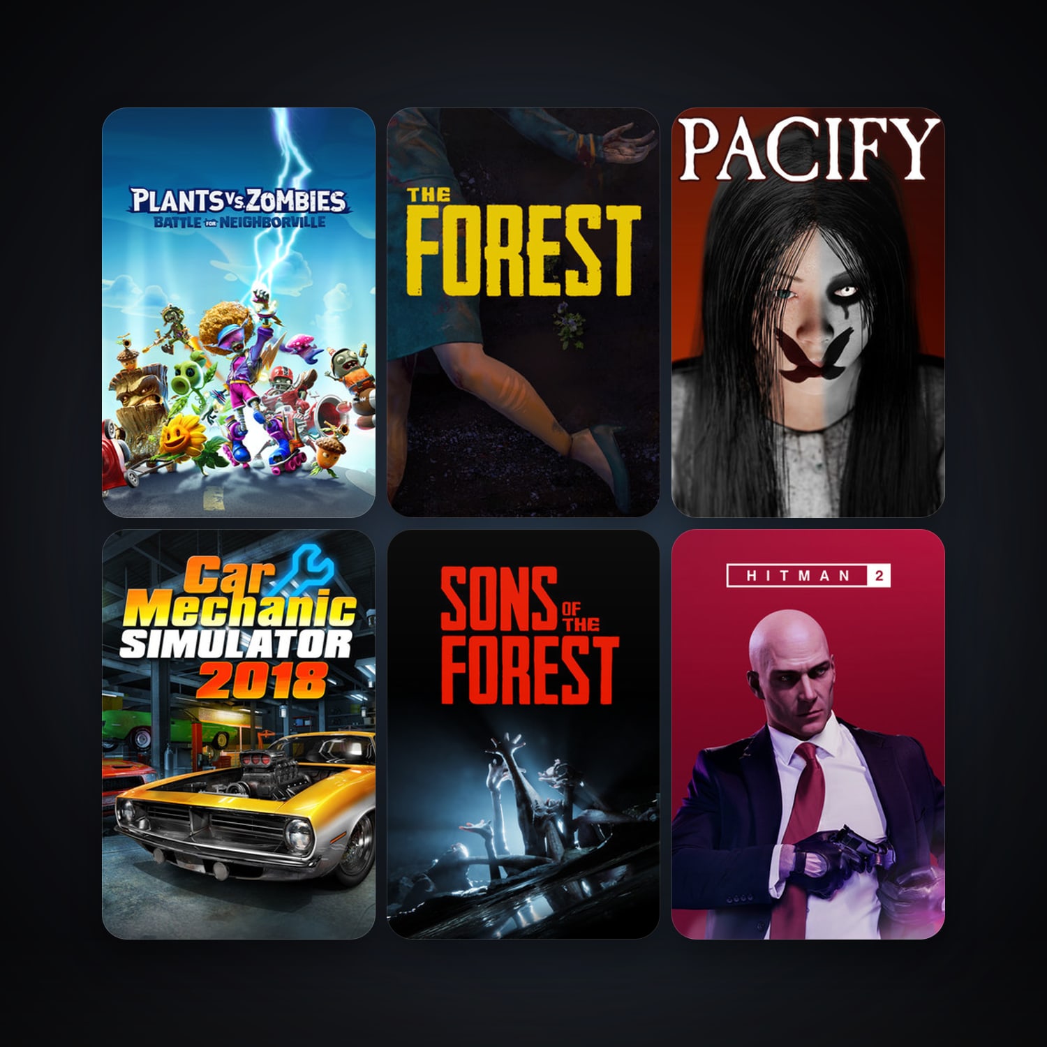 The Forest + ARK: The Survival Of The Fittest, 12 games, clean — HabibiAccounts
