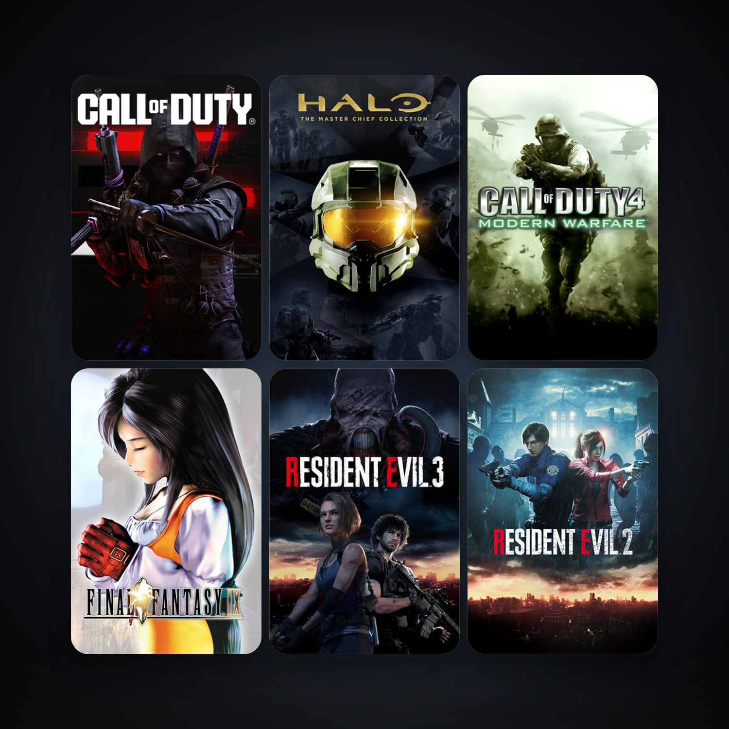 Call of Duty 4: Modern Warfare + FINAL FANTASY IX, 17 games, clean — HabibiAccounts