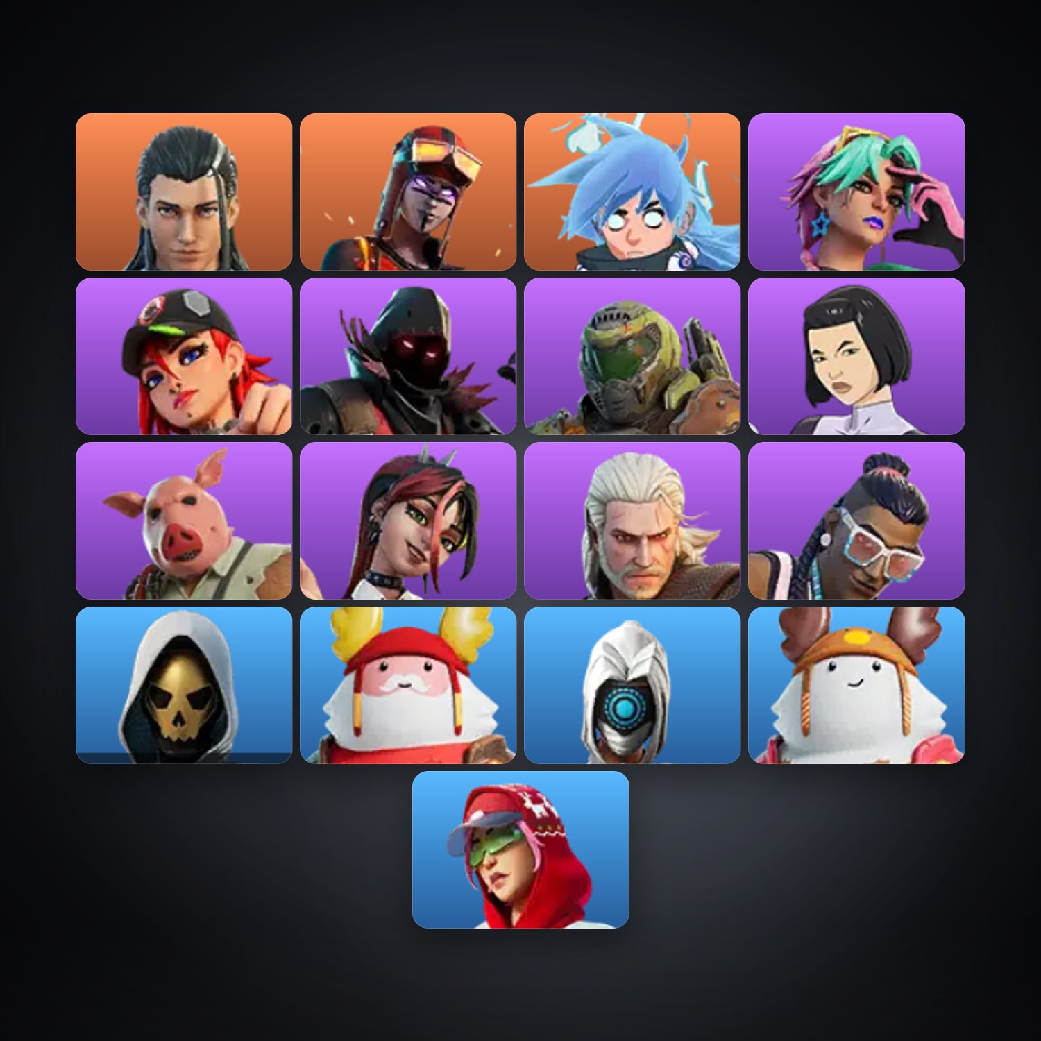 Fortnite account with The Ageless & Blaze — 17 skins — 650 V-Bucks — lvl 743 — HabibiAccounts
