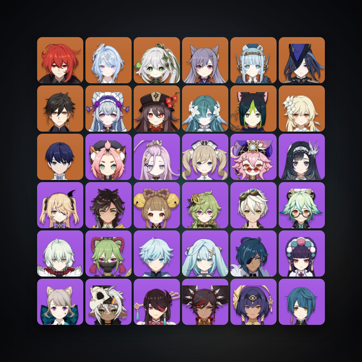 Genshin Impact | AR 55 | 50 Chars | 11× 5★ — Genshin / miHoYo Account — HabibiAccounts
