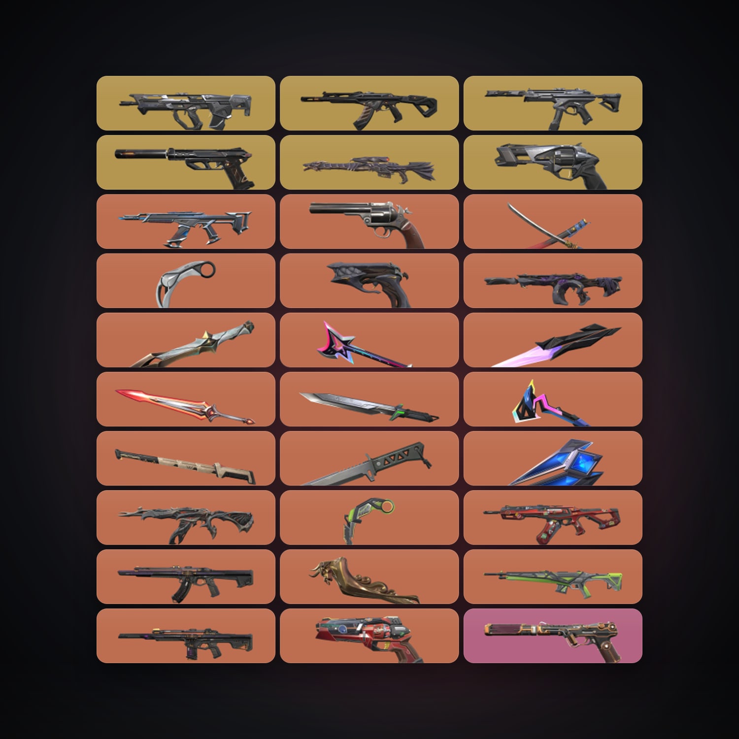 EU Gold 2 locker — 13 knives, 115 skins, lvl 153 — HabibiAccounts