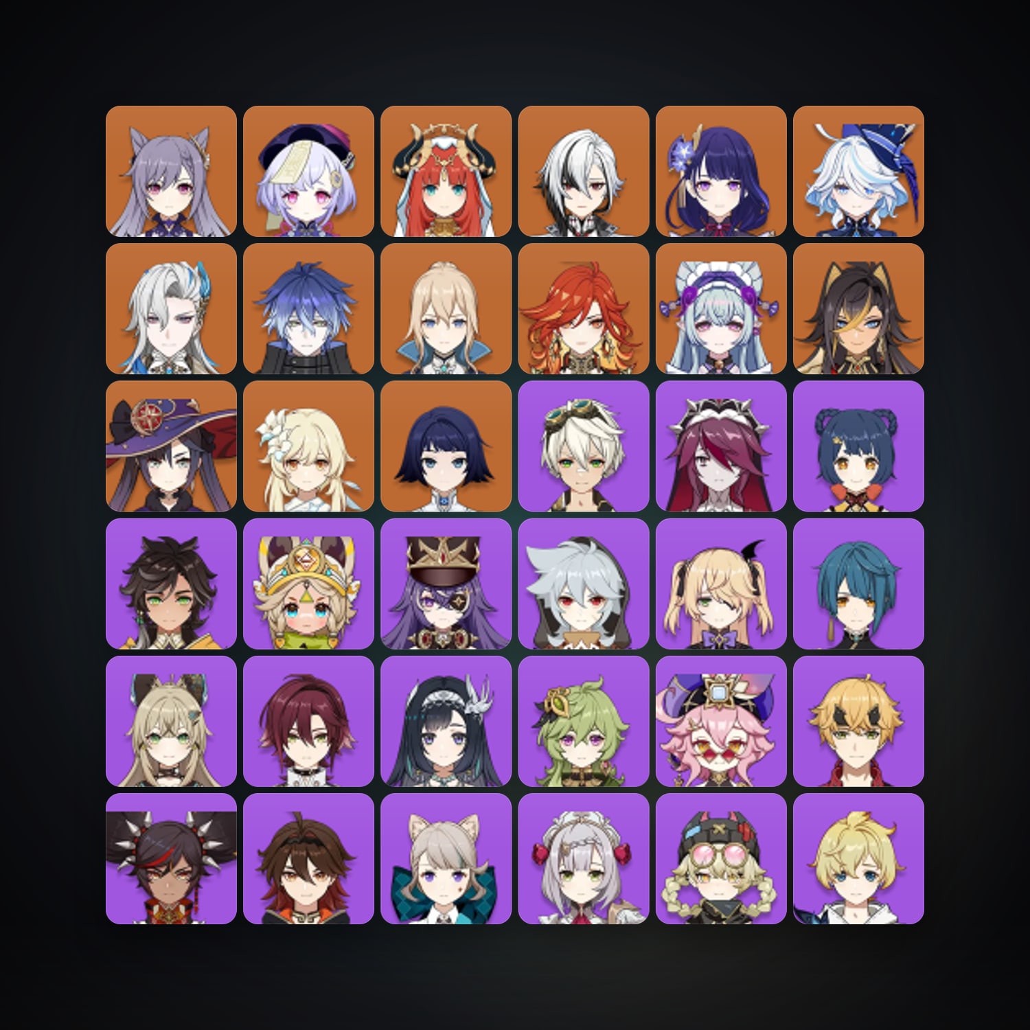 Genshin Impact | AR 56 | 60 Chars | 13× 5★ — Genshin / miHoYo Account — HabibiAccounts