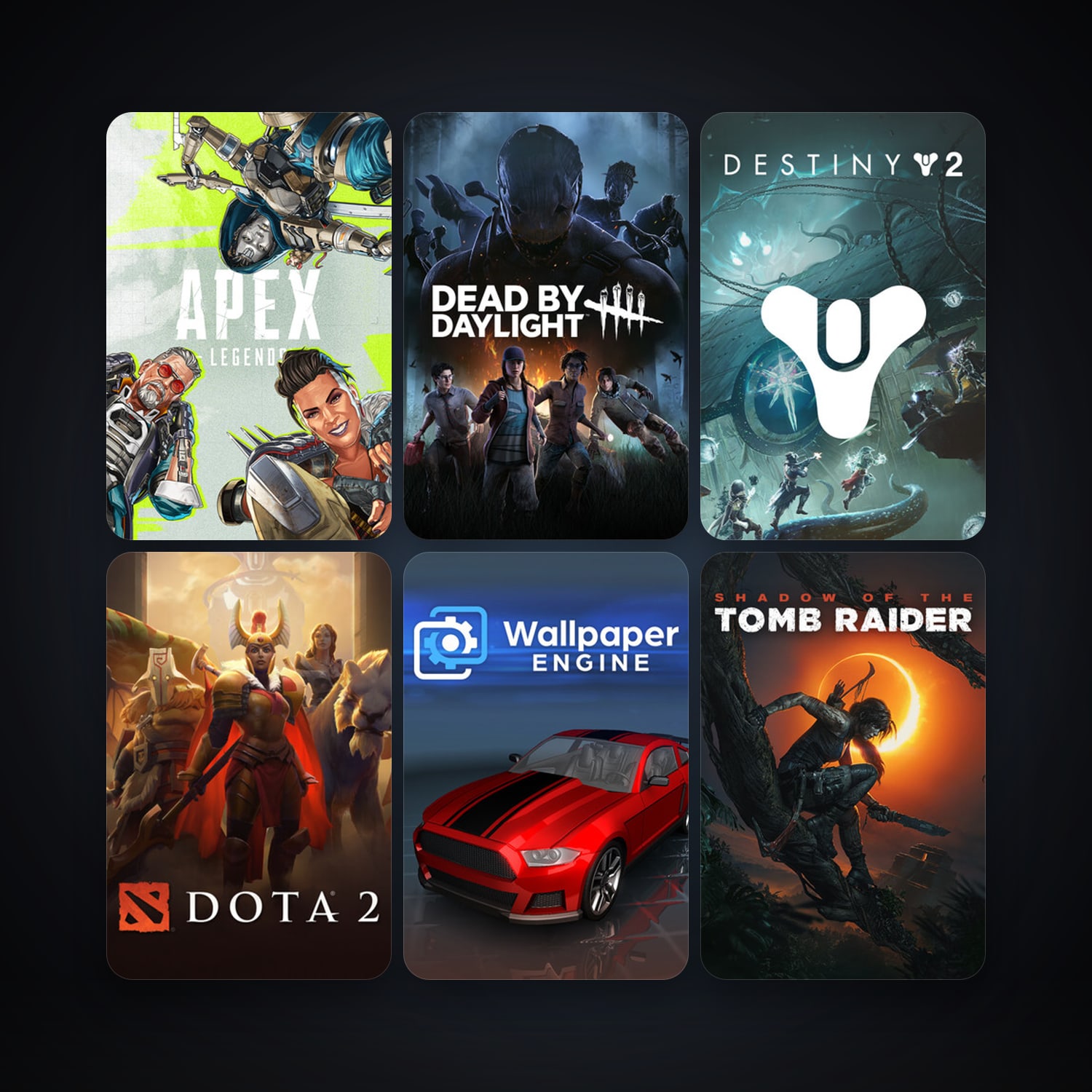 Dota 2 + Wallpaper Engine, 2 games, clean — HabibiAccounts