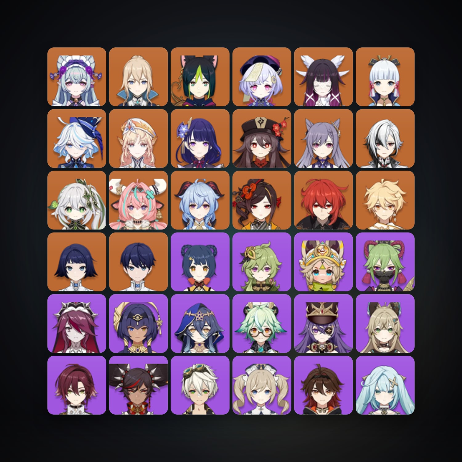 Genshin Impact | AR 56 | 70 Chars | 17× 5★ — Genshin / miHoYo Account — HabibiAccounts