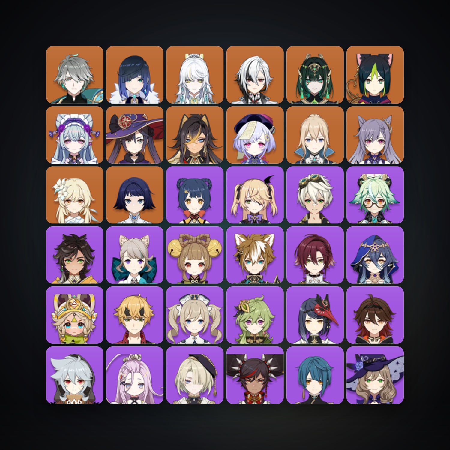 جينشن إمباكت | AR 55 | 55 شخصية | 12× 5★ — HabibiAccounts
