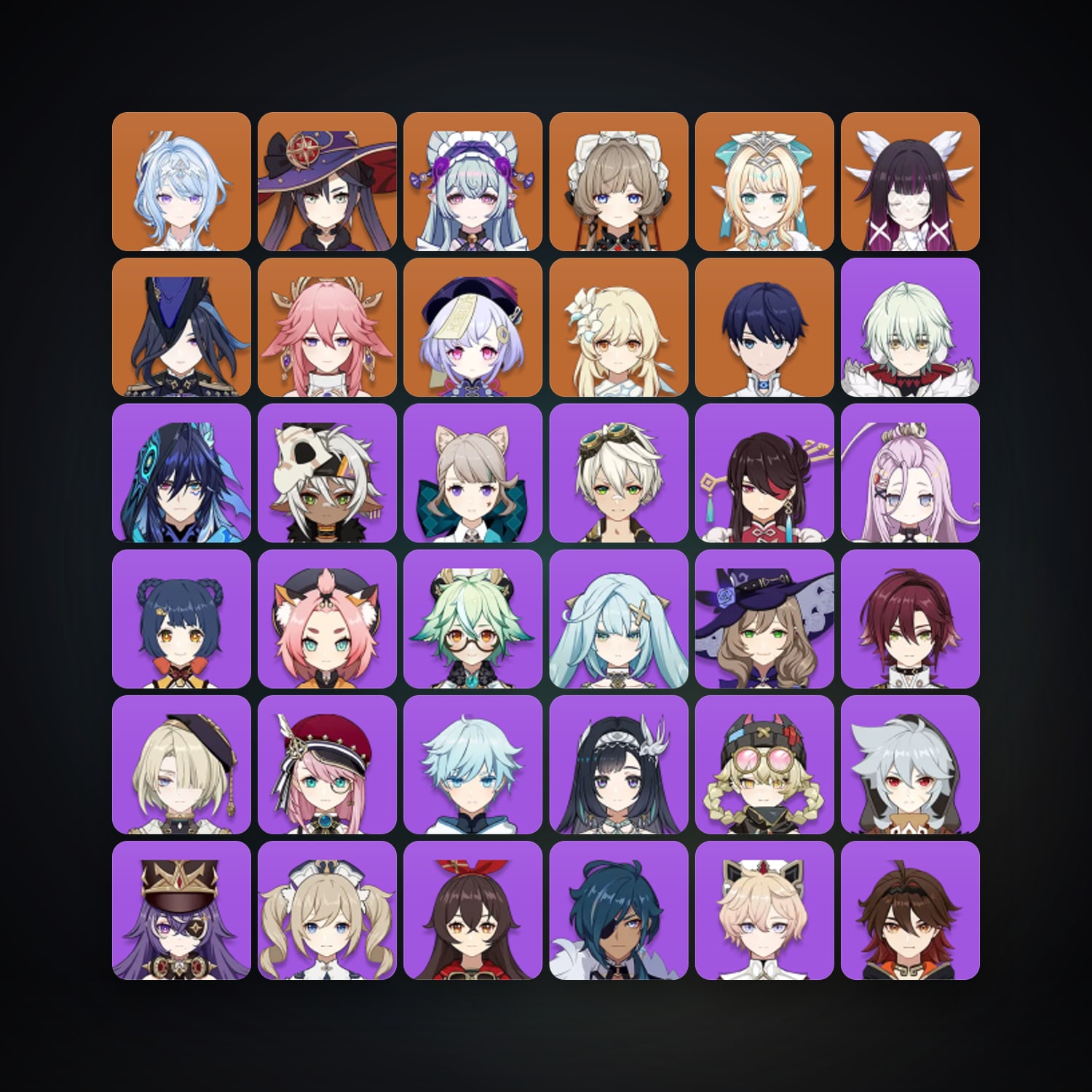 Genshin Impact | AR 55 | 42 Chars | 9× 5★ — Genshin / miHoYo Account · 264153507 — HabibiAccounts