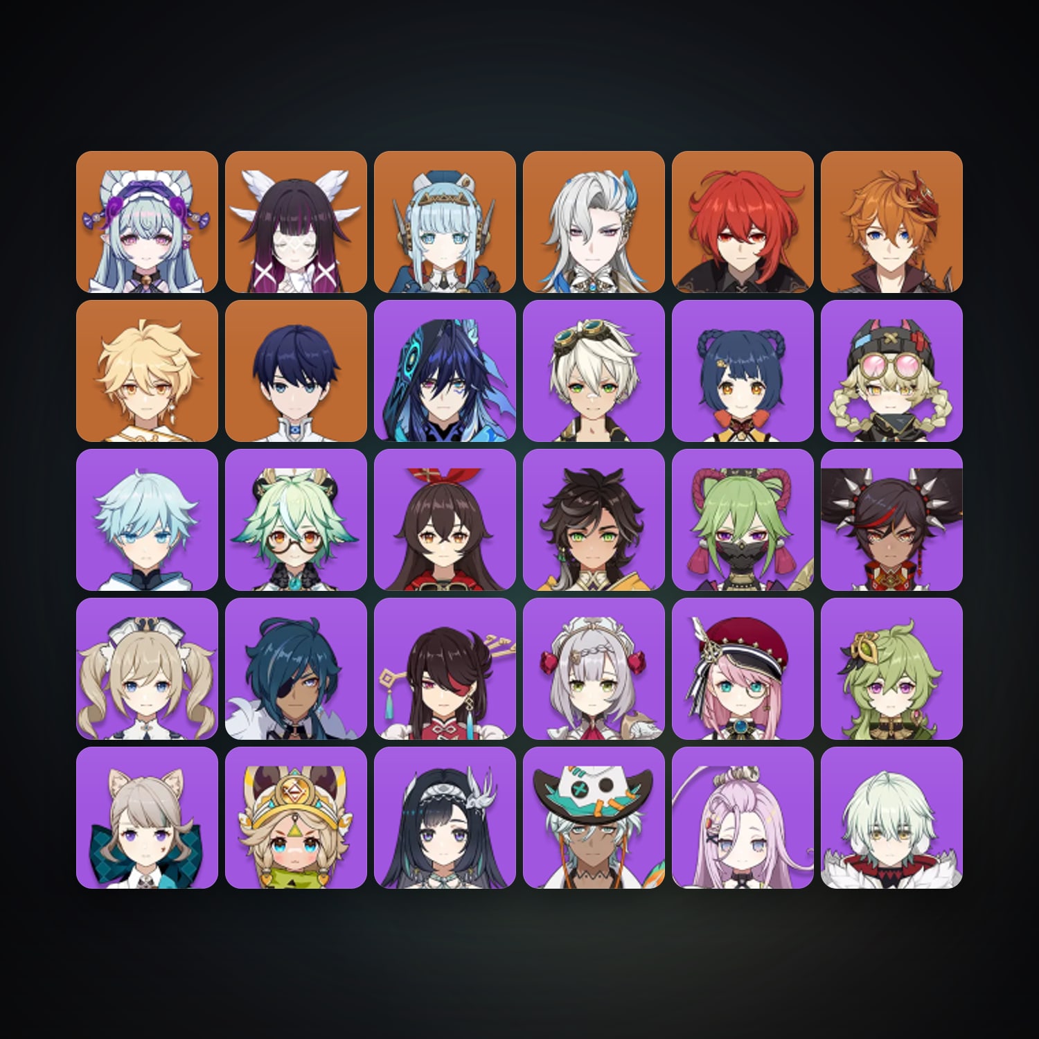 Genshin Impact | AR 55 | 31 Chars | 6× 5★ — HabibiAccounts