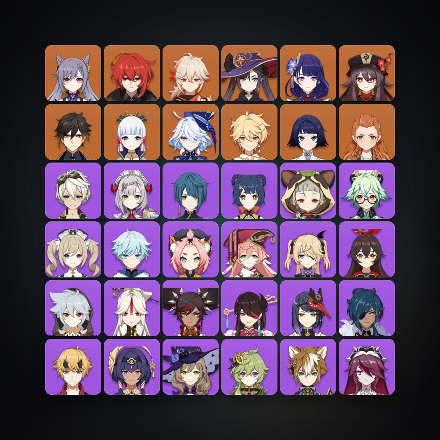 Genshin Impact account — AR 57 | 41 Chars | 9× 5★ — HabibiAccounts
