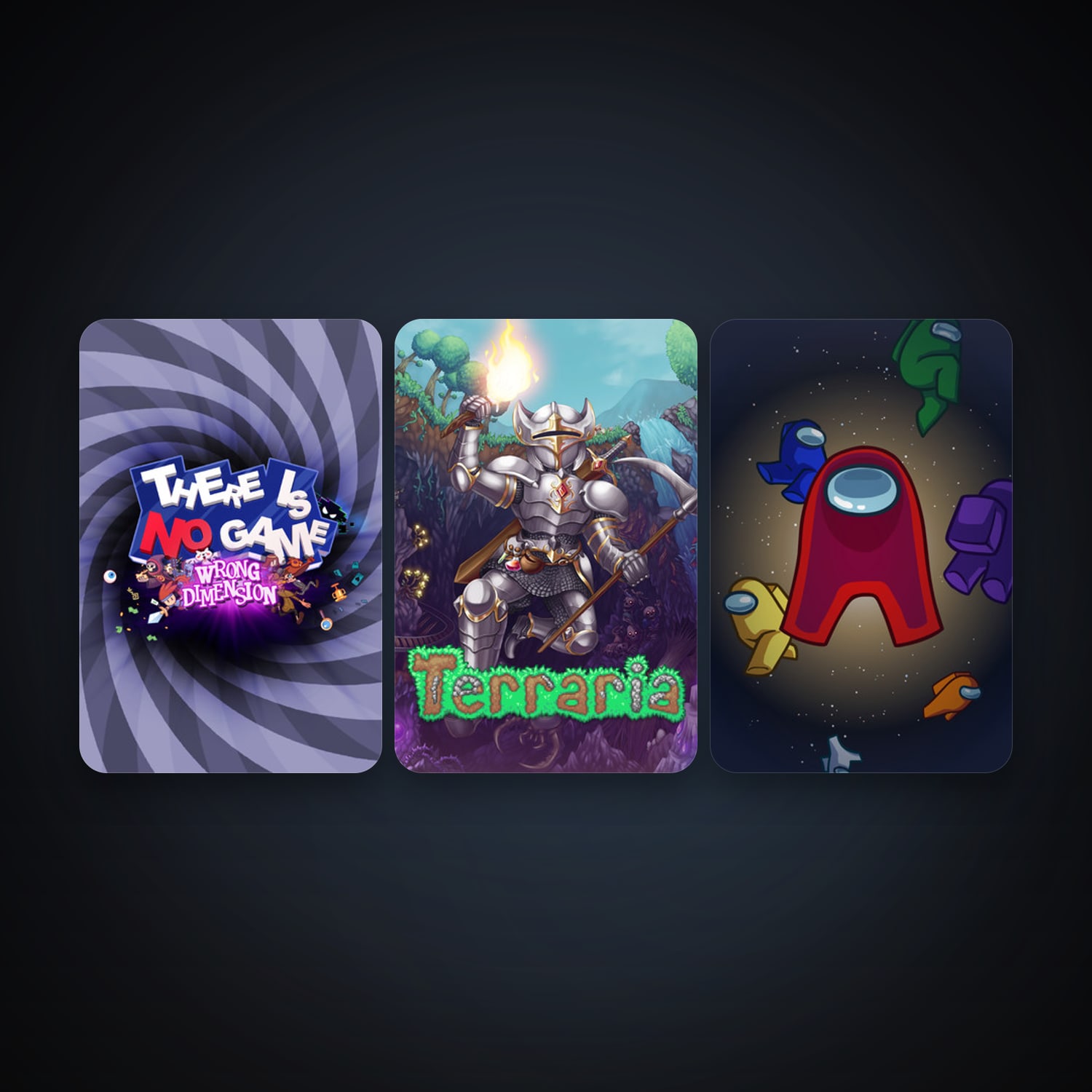 Terraria + Among Us, 3 games, clean — HabibiAccounts