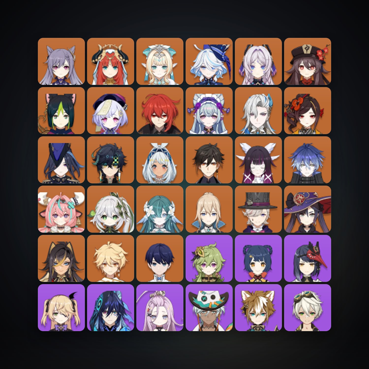 جينشن إمباكت | AR 60 | 76 شخصية | 25× 5★ — HabibiAccounts