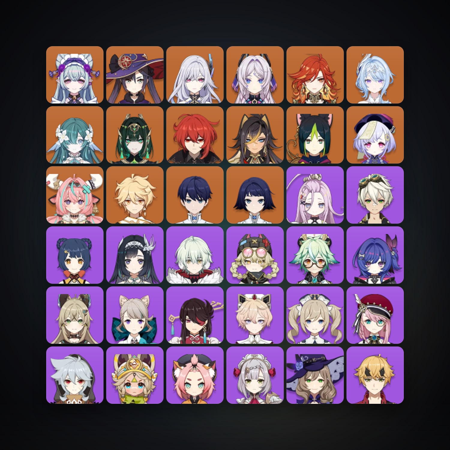 Genshin Impact | AR 57 | 56 Chars | 13× 5★ — Genshin / miHoYo Account — HabibiAccounts