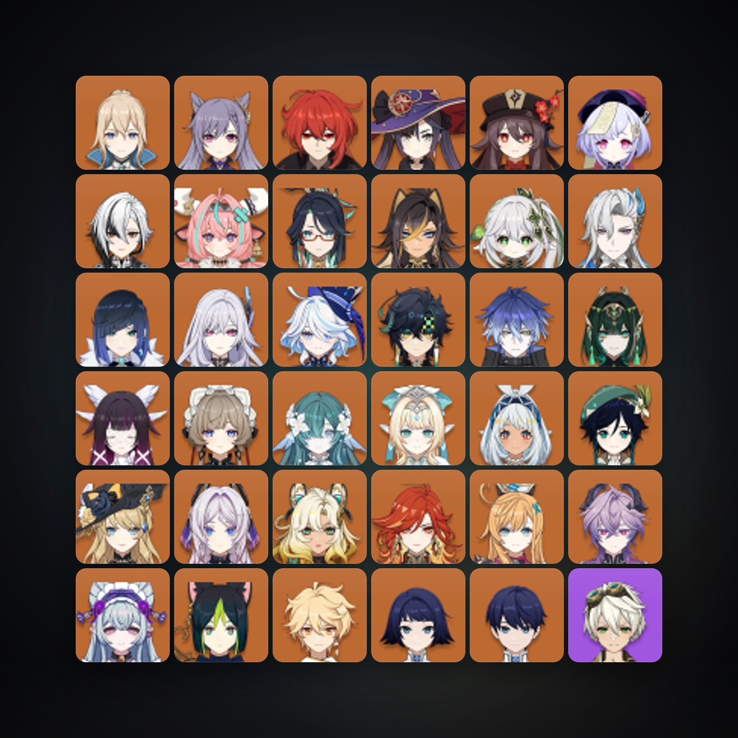 Genshin Impact | AR 60 | 86 Chars | 32× 5★ — Genshin / miHoYo Account · 264162176 — HabibiAccounts