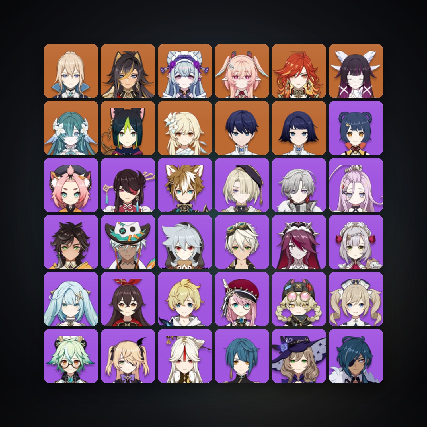 Genshin Impact | AR 56 | 52 Chars | 8× 5★ — Genshin / miHoYo Account — HabibiAccounts
