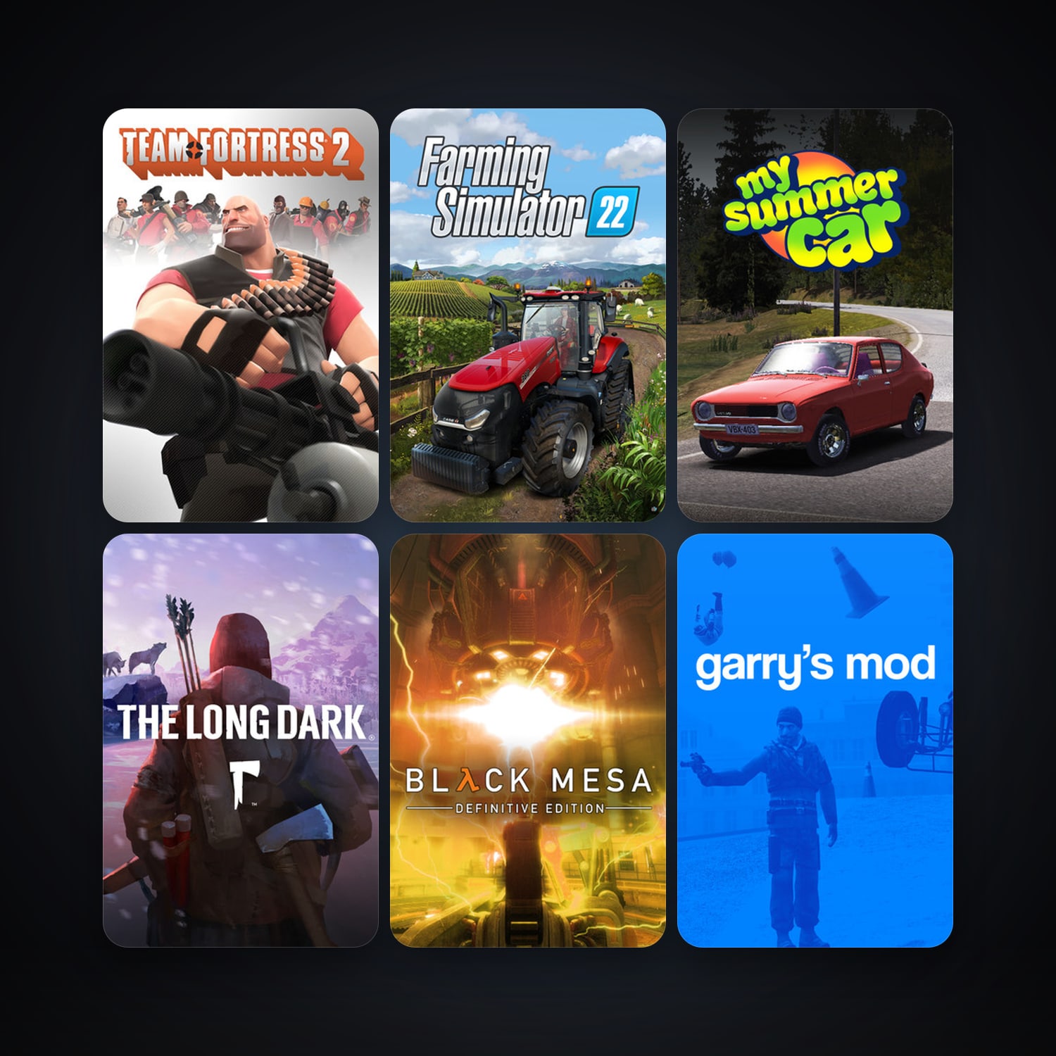 Team Fortress 2 + Left 4 Dead 2, 127 games, Steam 13, clean — HabibiAccounts