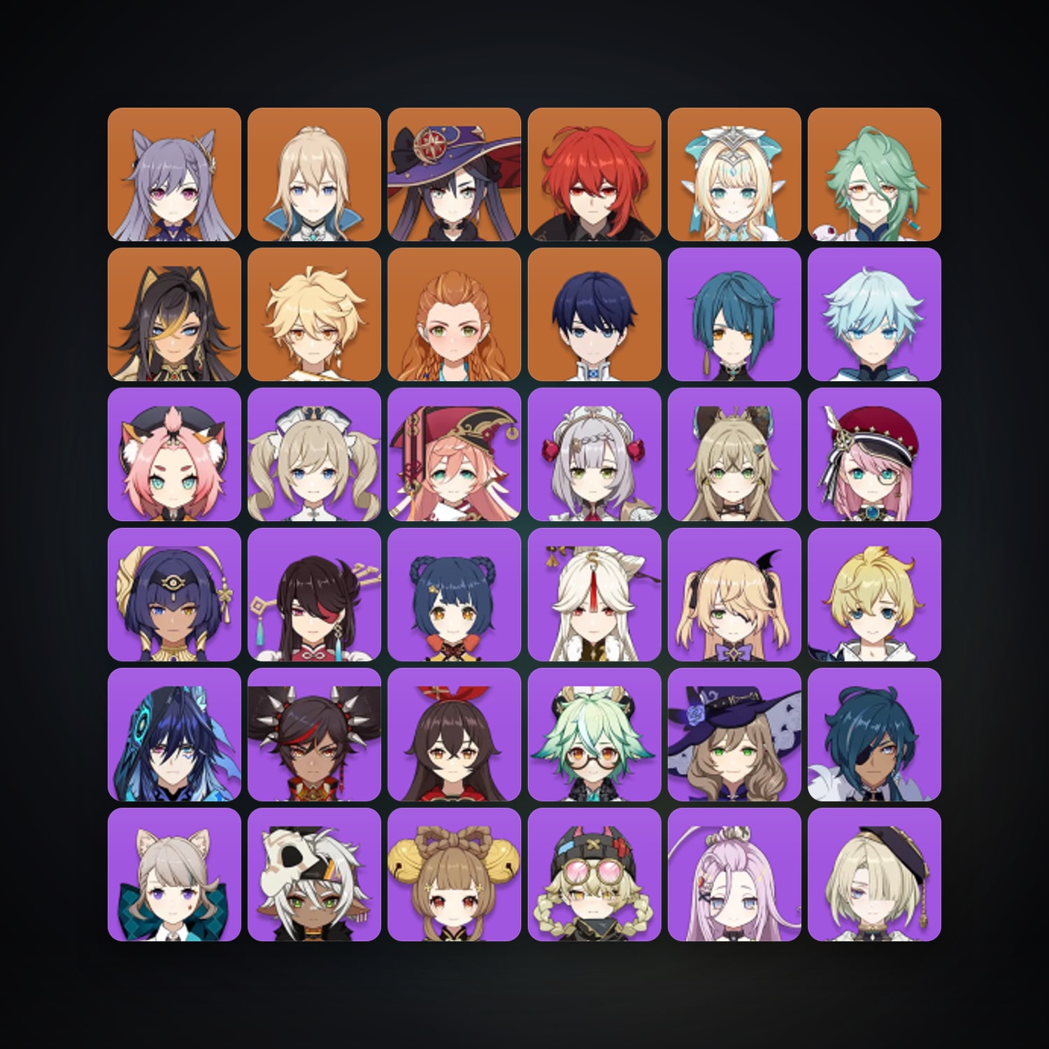 جينشن إمباكت | AR 55 | 39 شخصية | 7× 5★ — HabibiAccounts