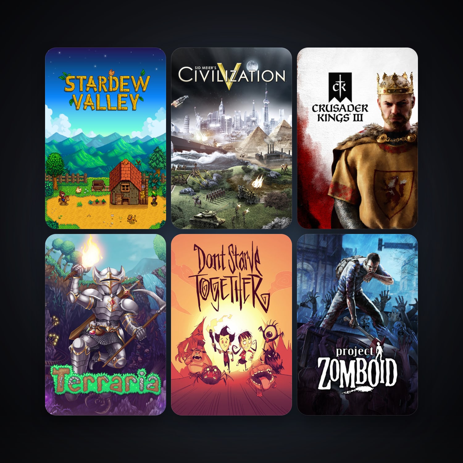 Sid Meier's Civilization V + Terraria, 13 games, clean — HabibiAccounts