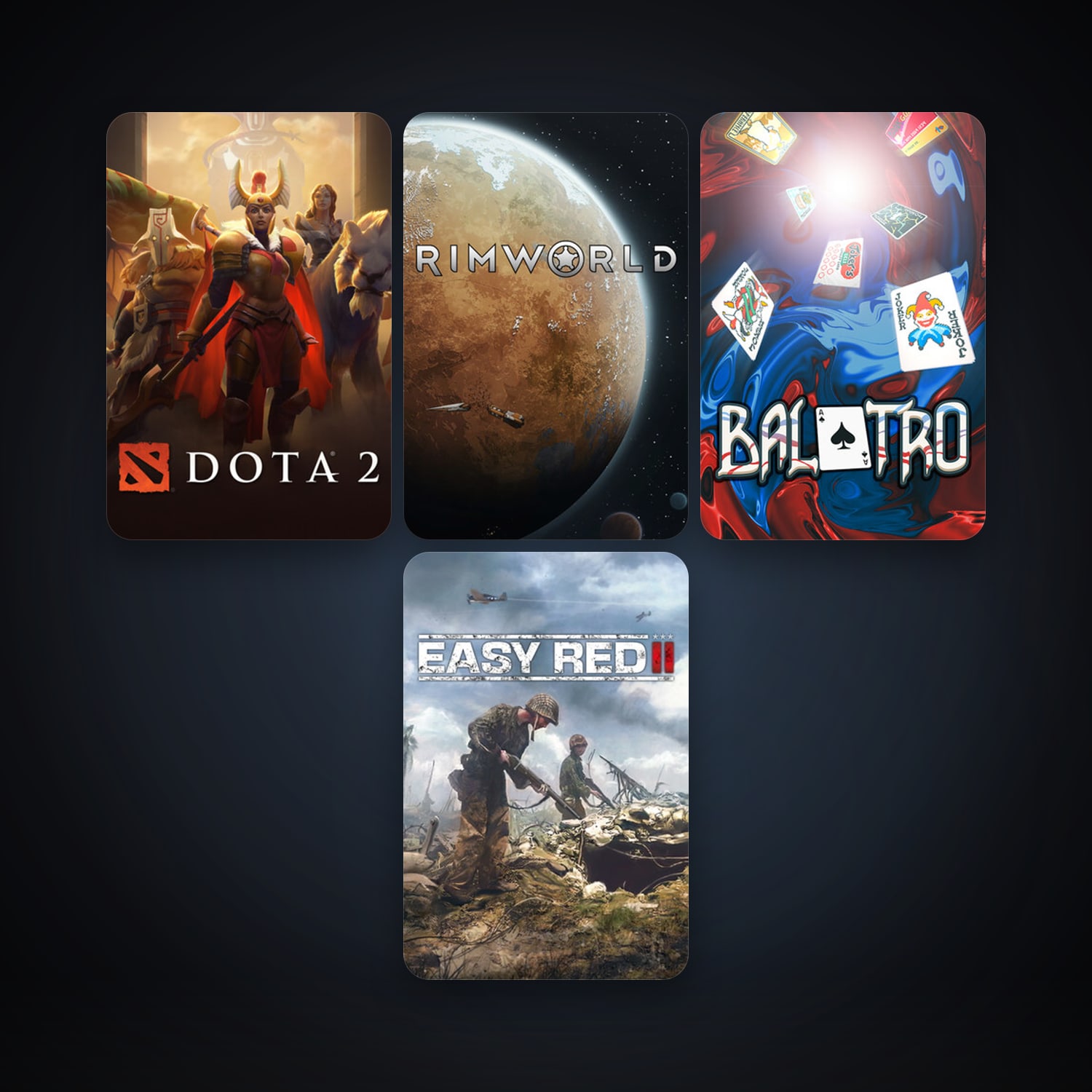 Dota 2 + RimWorld, 5 games, clean — HabibiAccounts