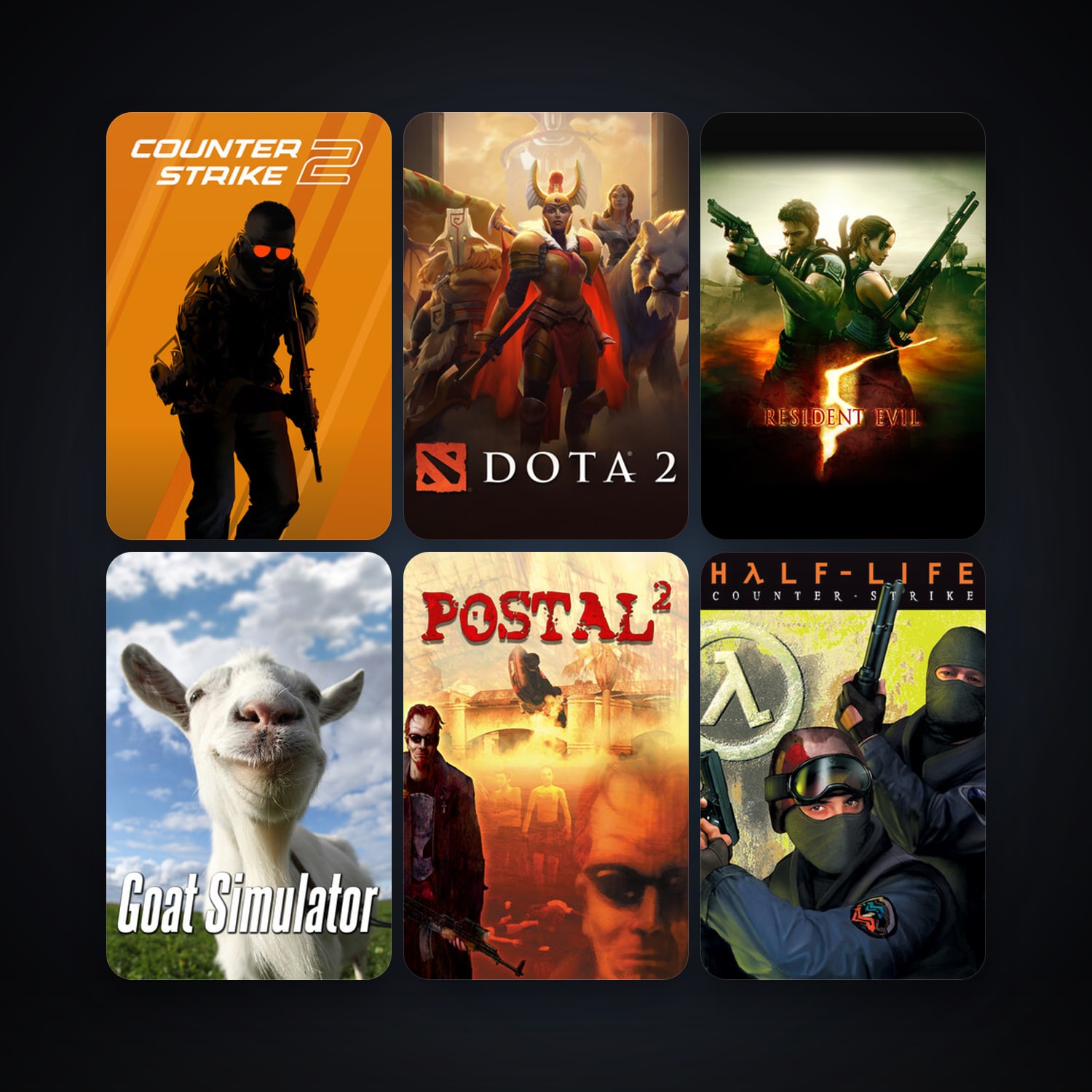 Counter-Strike + Counter-Strike: Source, 10 games, clean — HabibiAccounts