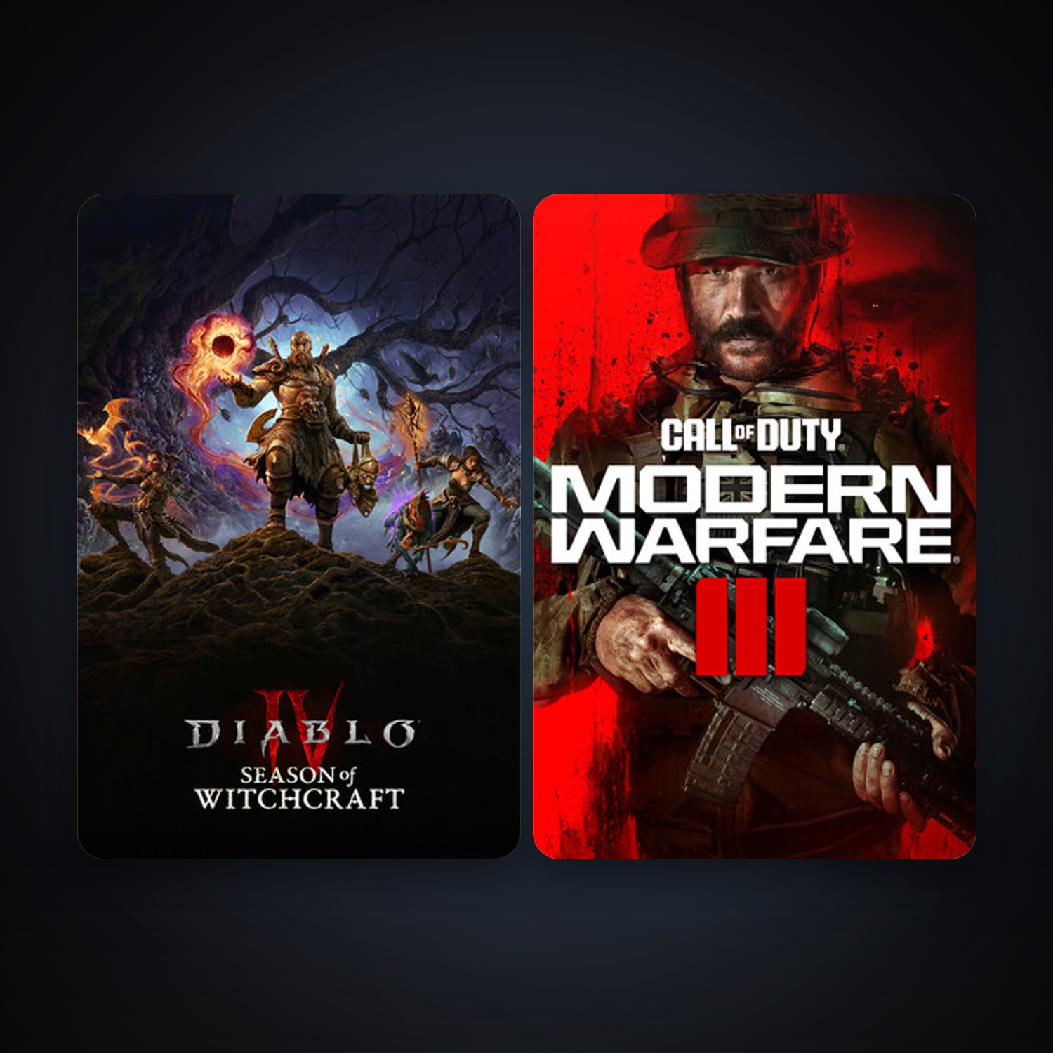 Diablo® IV + Call of Duty: Modern Warfare 3 (III), 4 games, clean — HabibiAccounts