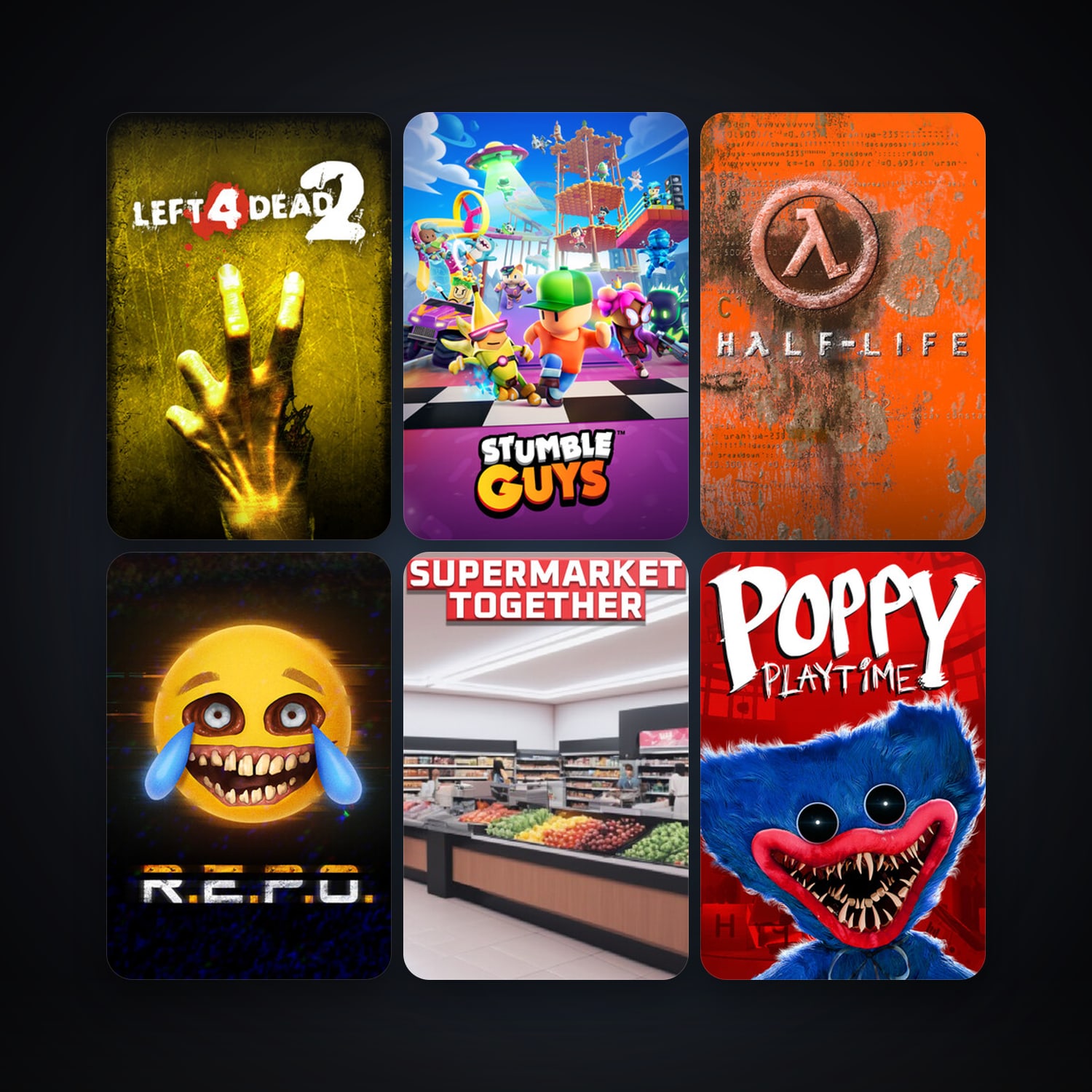 Half-Life + Left 4 Dead, 9 games, clean — HabibiAccounts