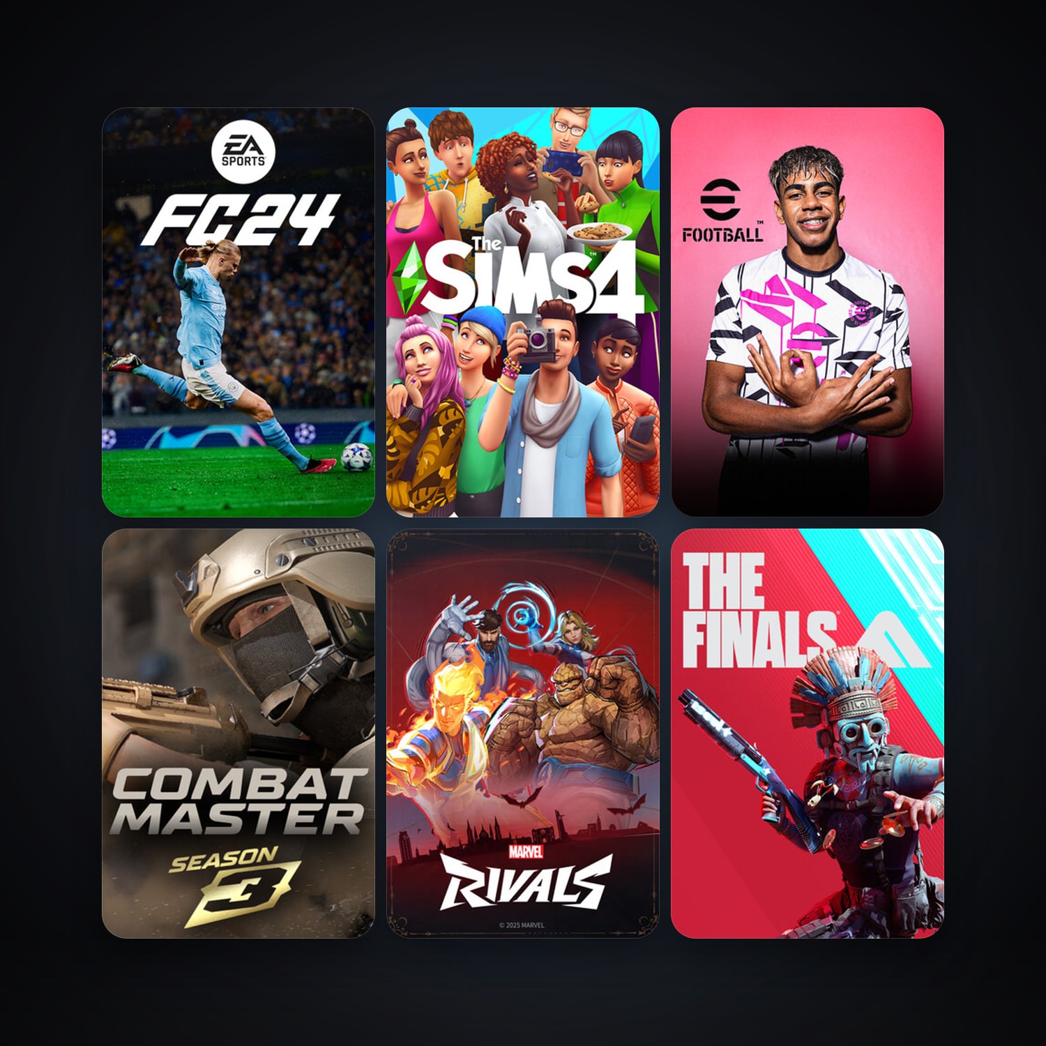 The Sims 4 + eFootball 2024, 9 games, clean — HabibiAccounts