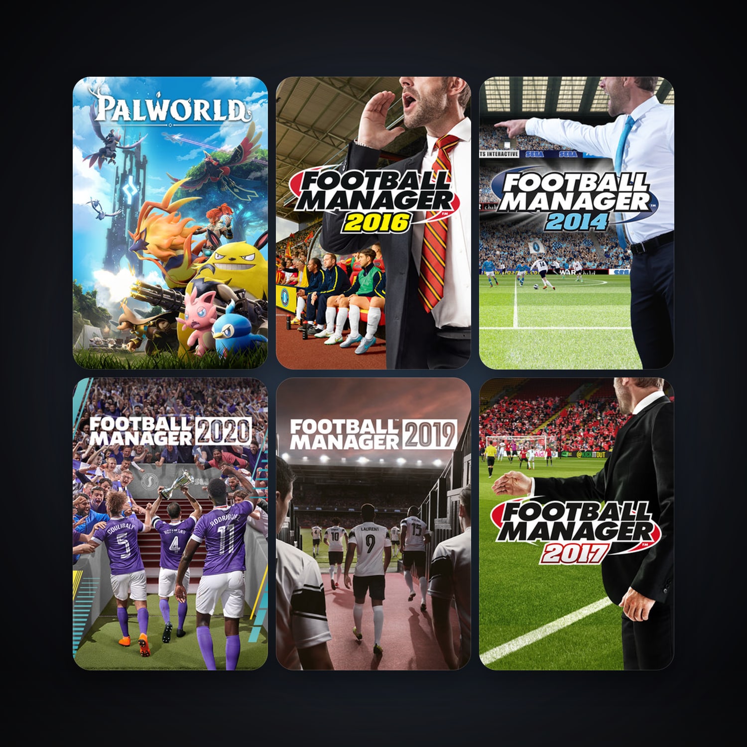 Football Manager 2014 + ARK: Survival Evolved, 61 games, Steam 10, clean — HabibiAccounts
