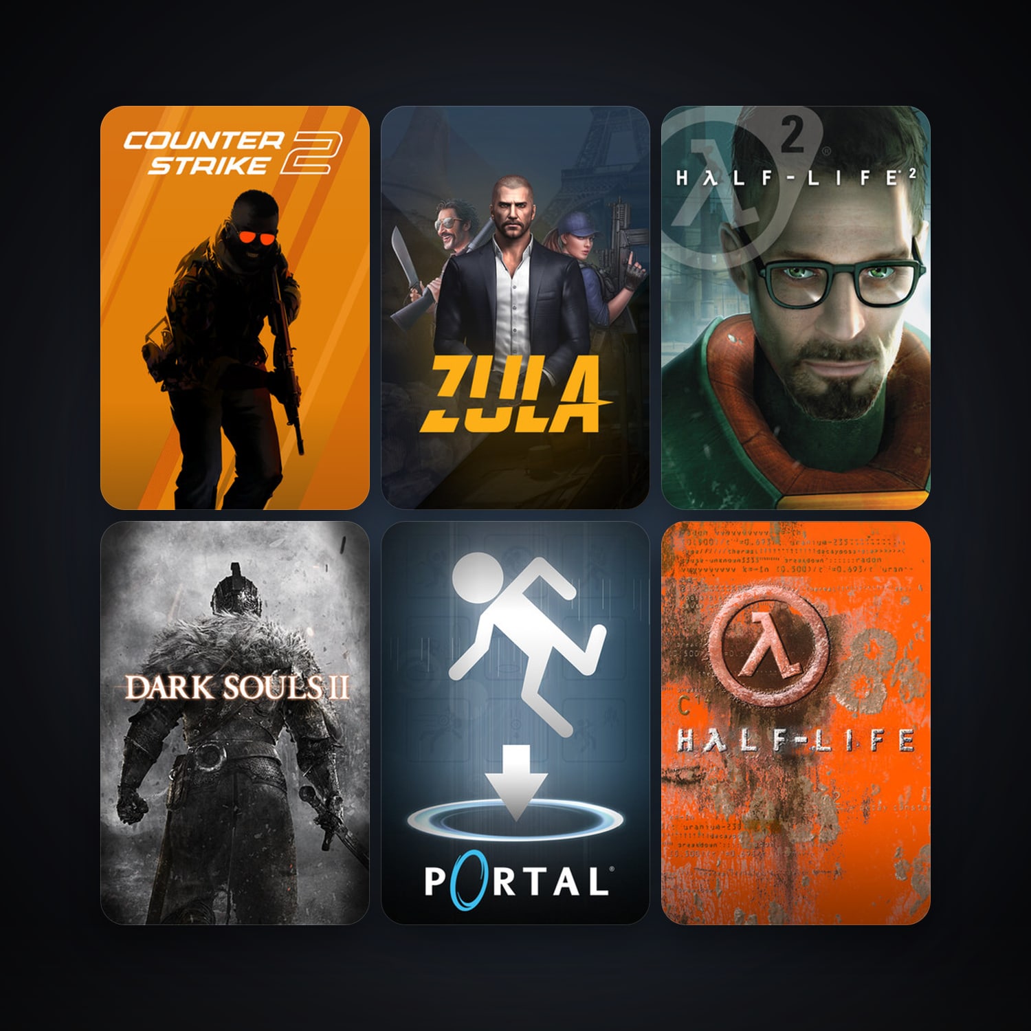 Half-Life + Half-Life 2, 46 games, Steam 11, clean — HabibiAccounts