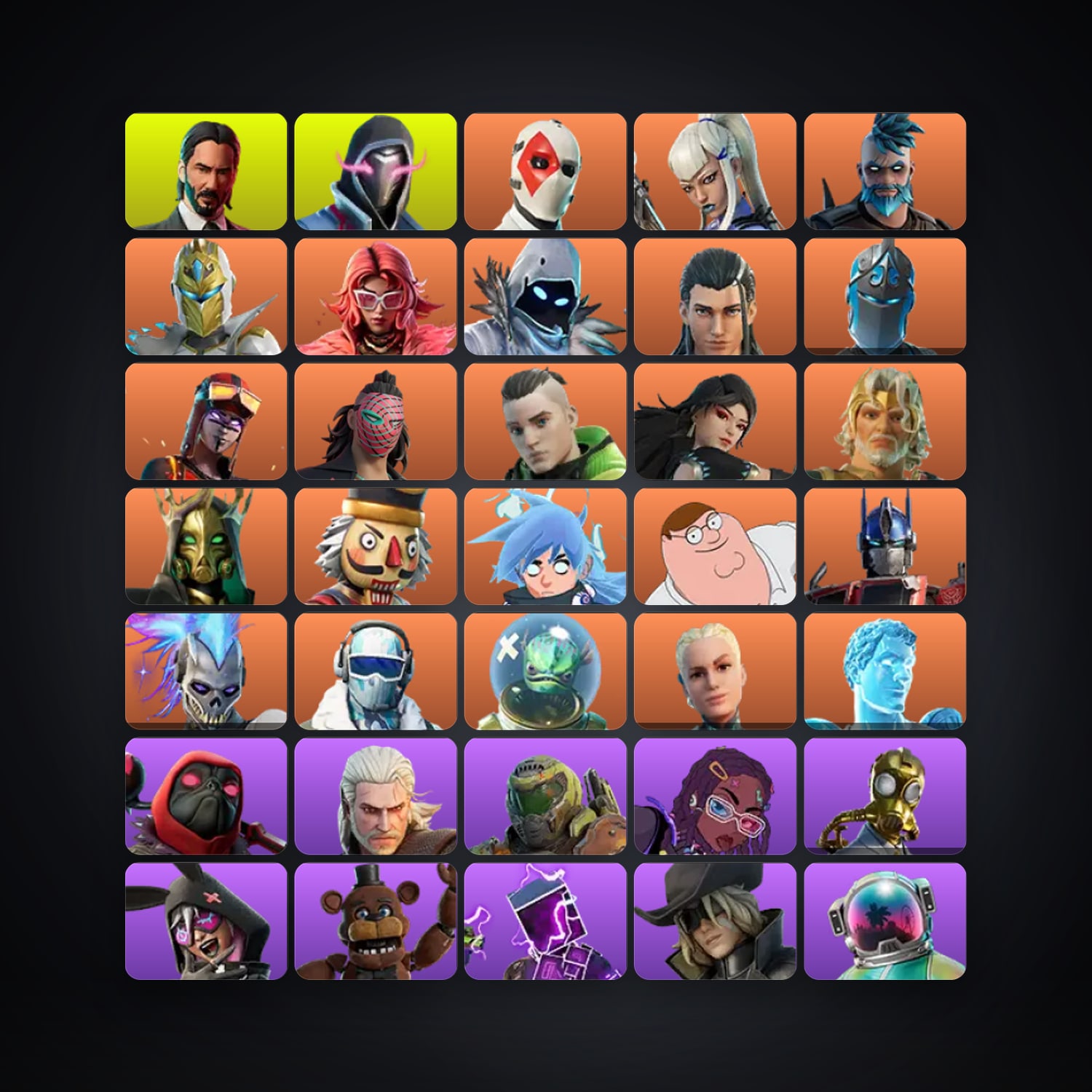 Fortnite account with Wild Card & Mizuki — 238 skins — 50 V-Bucks — lvl 2519 — HabibiAccounts