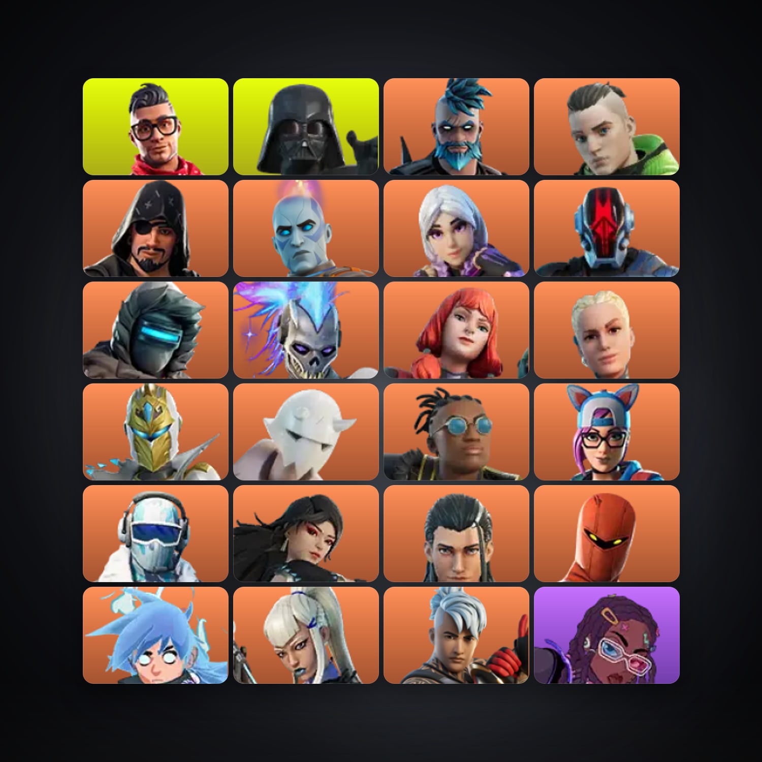 Fortnite account with Prodigy & Darth Vader — 99 skins — 1.4K V-Bucks — lvl 1621 — HabibiAccounts
