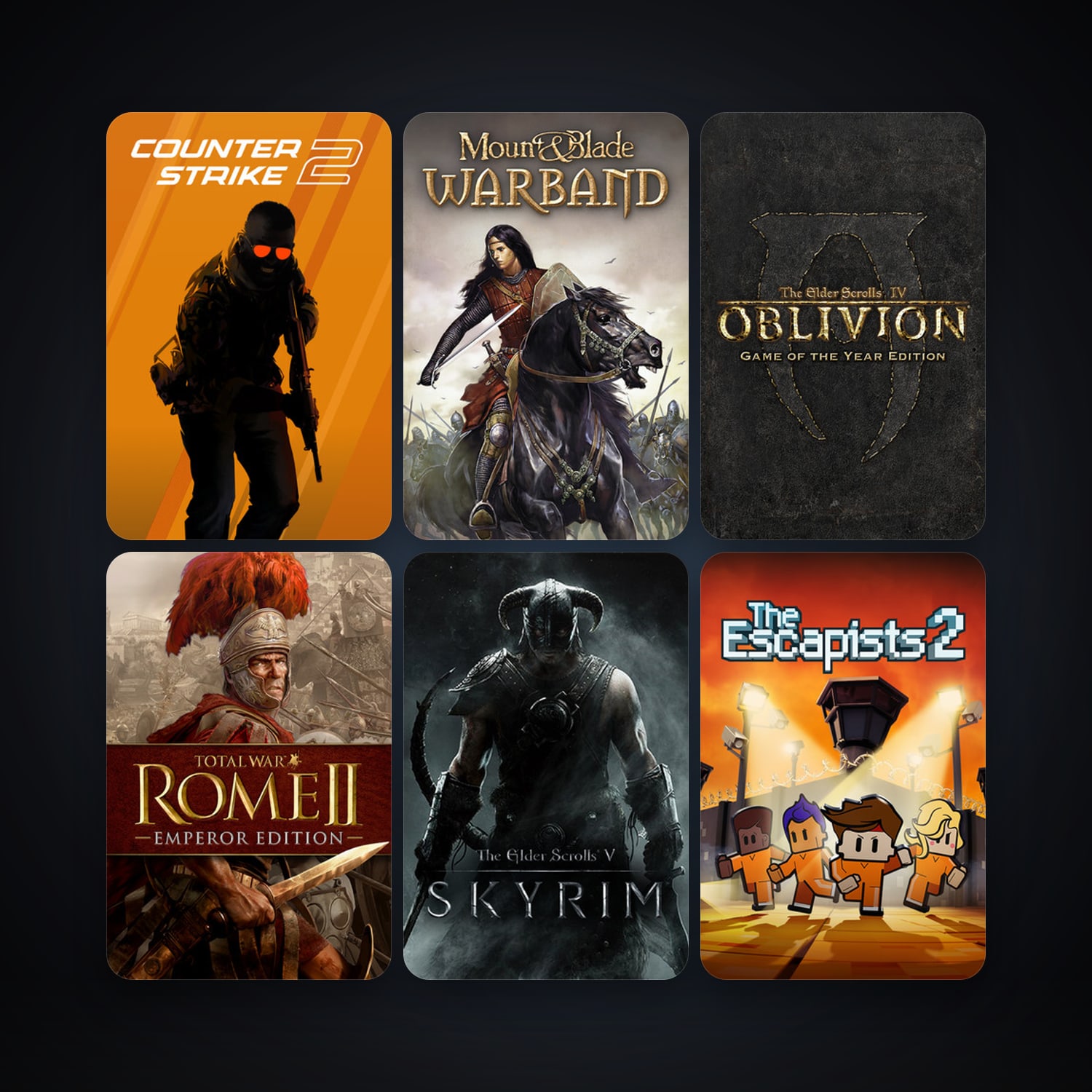 CS2 Prime + The Elder Scrolls IV: Oblivion Game of the Year Edition, 14 games, clean — HabibiAccounts