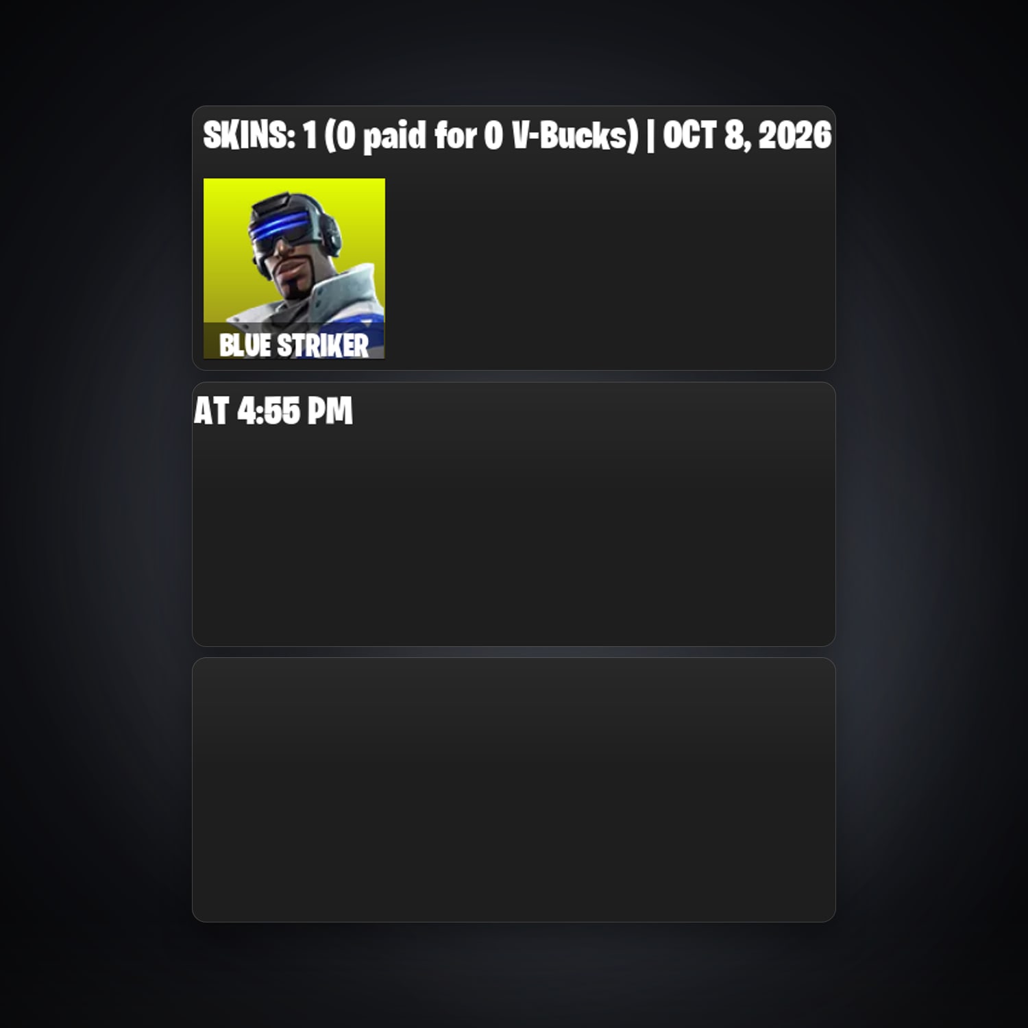 Fortnite account with Blue Striker — 1 skin — lvl 14 — HabibiAccounts
