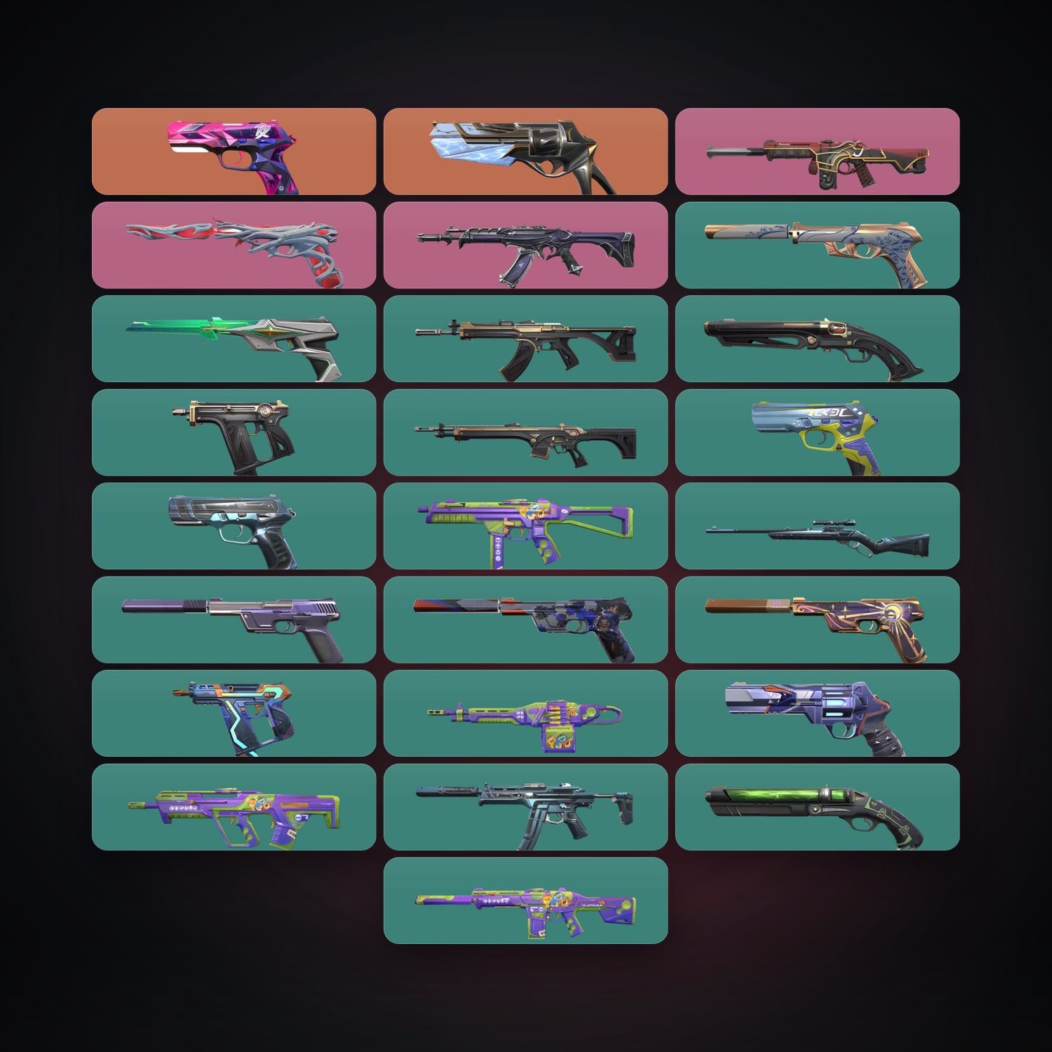 AP Diamond 2 locker — 25 skins, lvl 183 — HabibiAccounts