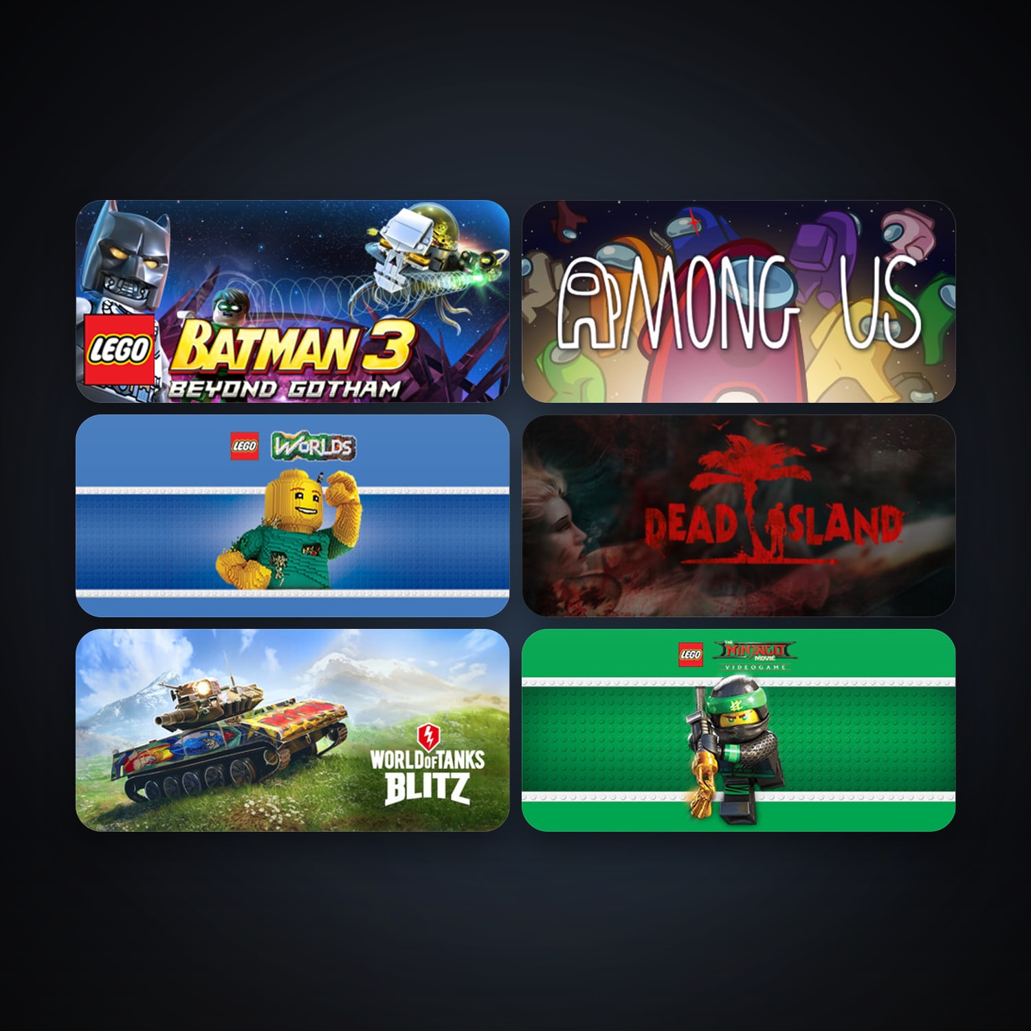 Dead Island + LEGO Batman 3: Beyond Gotham, 9 games, clean — HabibiAccounts
