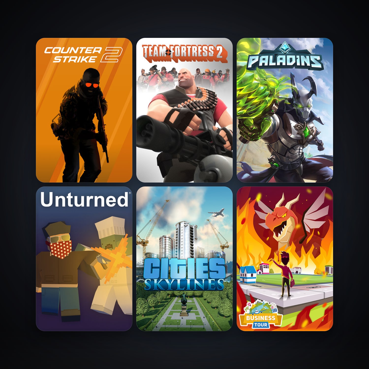 Team Fortress 2 + CS2 Prime, 15 games, clean — HabibiAccounts