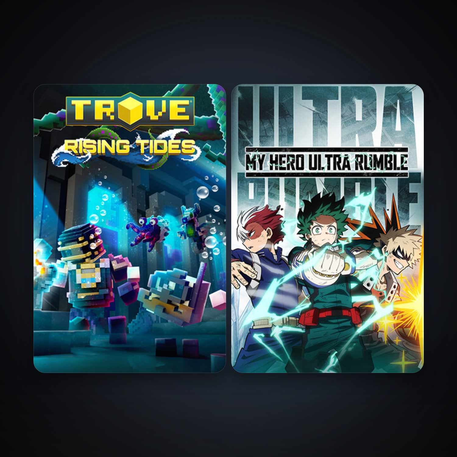 Trove + MY HERO ULTRA RUMBLE, 4 games, clean — HabibiAccounts