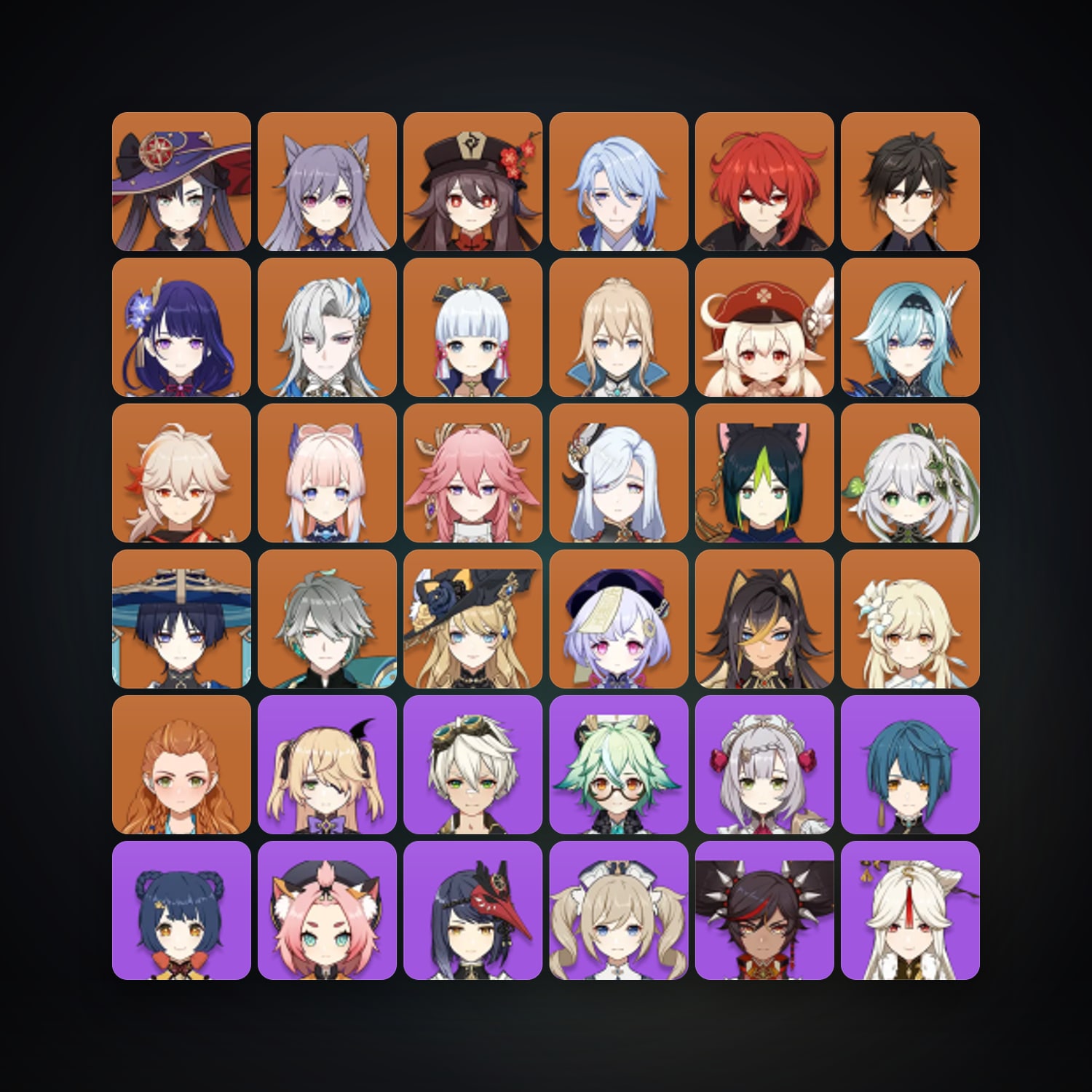 Genshin Impact | AR 60 | 59 Chars | 23× 5★ — HabibiAccounts