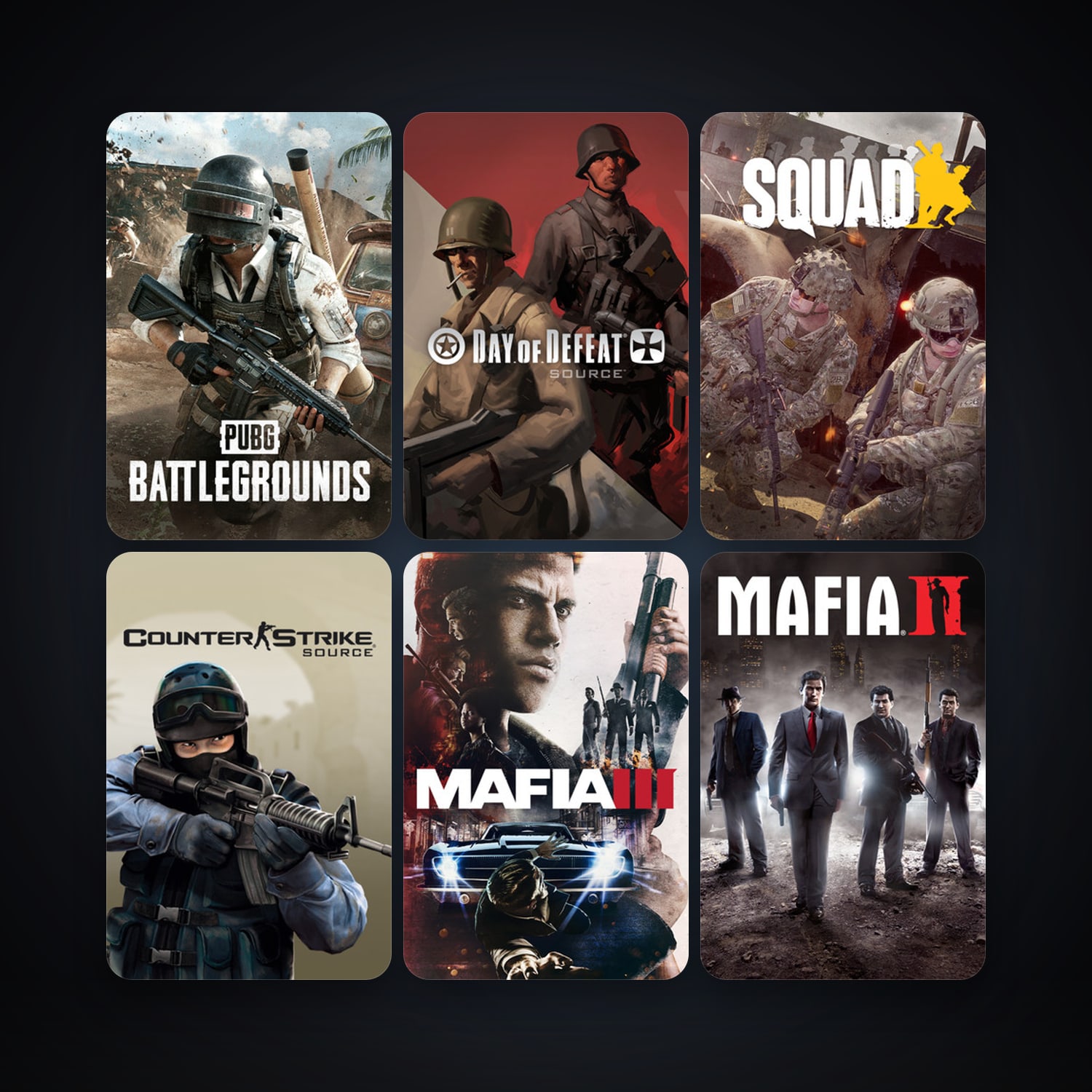 Counter-Strike: Source + Day of Defeat: Source, 25 games, Steam 10, clean — HabibiAccounts
