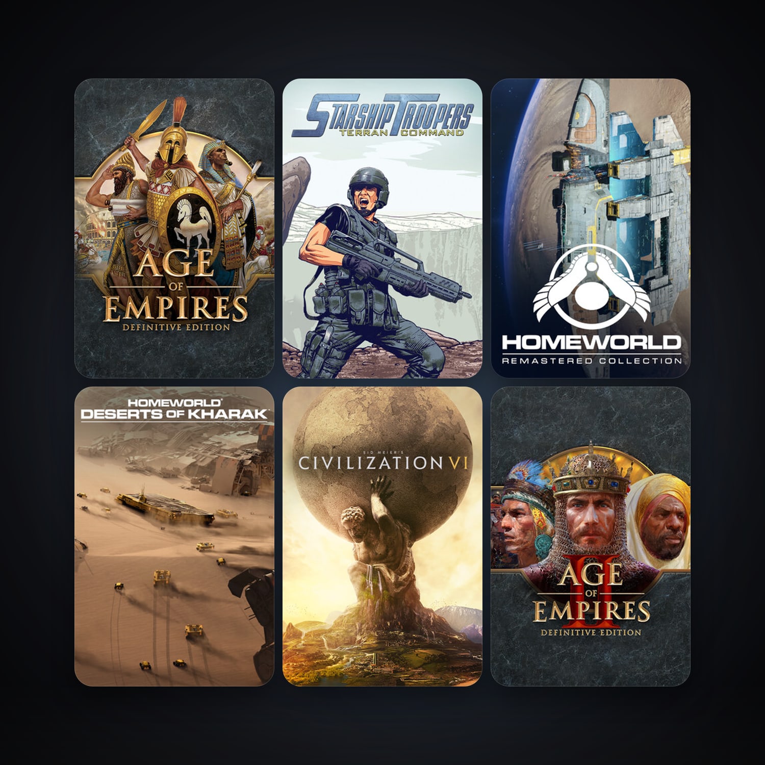 Homeworld Remastered Collection + Homeworld: Deserts of Kharak, 6 games, clean — HabibiAccounts