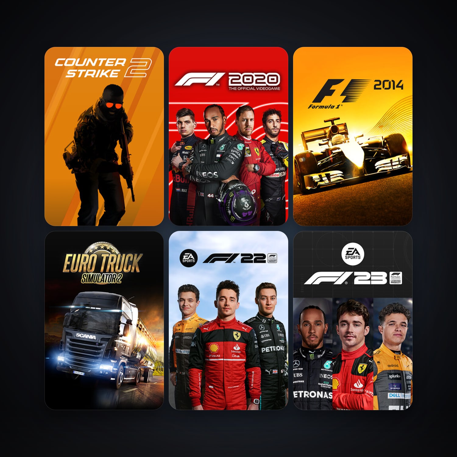 CS2 Prime + F1 2014, 49 games, Steam 10, clean — HabibiAccounts