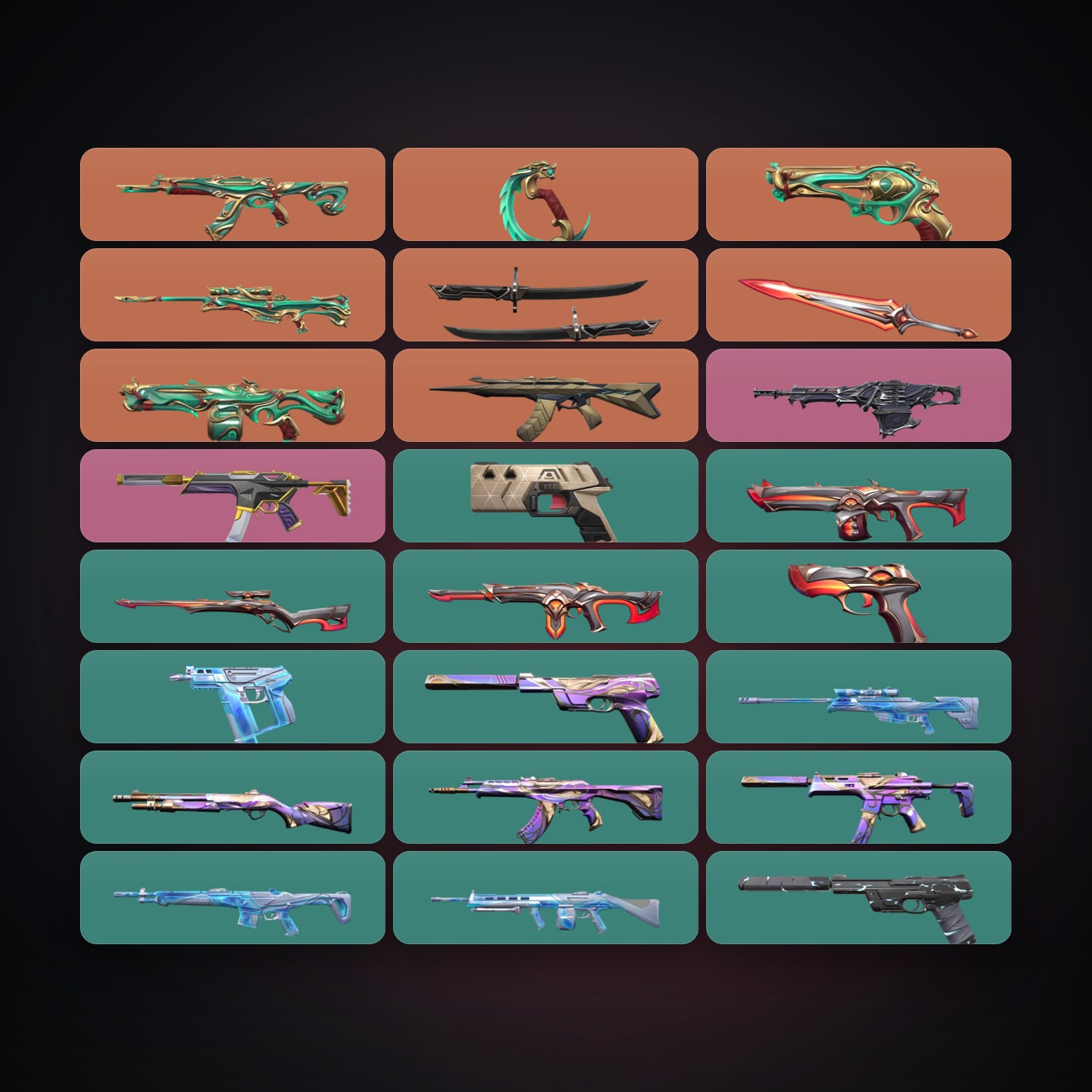 EU Silver 1 locker — 3 knives, 24 skins, lvl 104 — HabibiAccounts