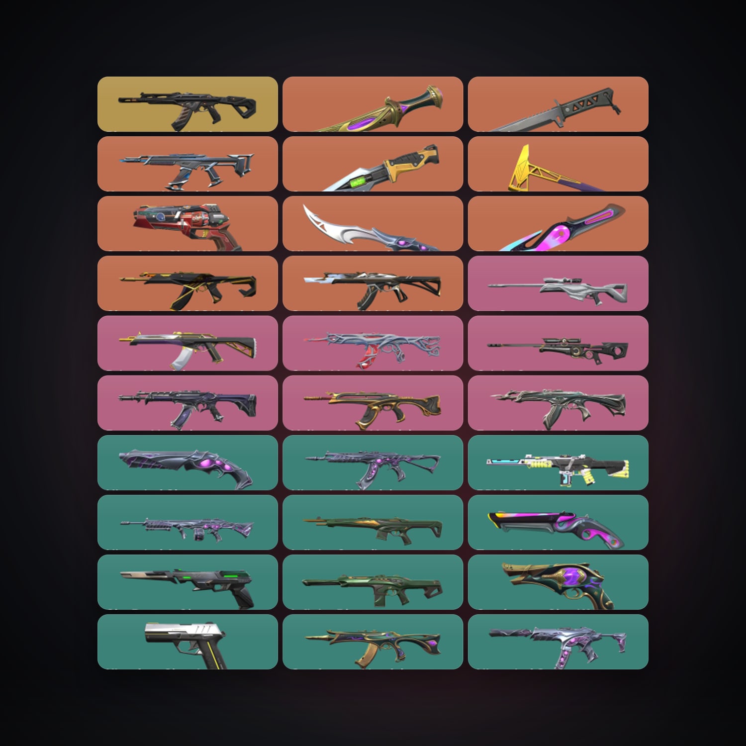 EU Ascendant 3 locker — 6 knives, 92 skins, lvl 367 — HabibiAccounts