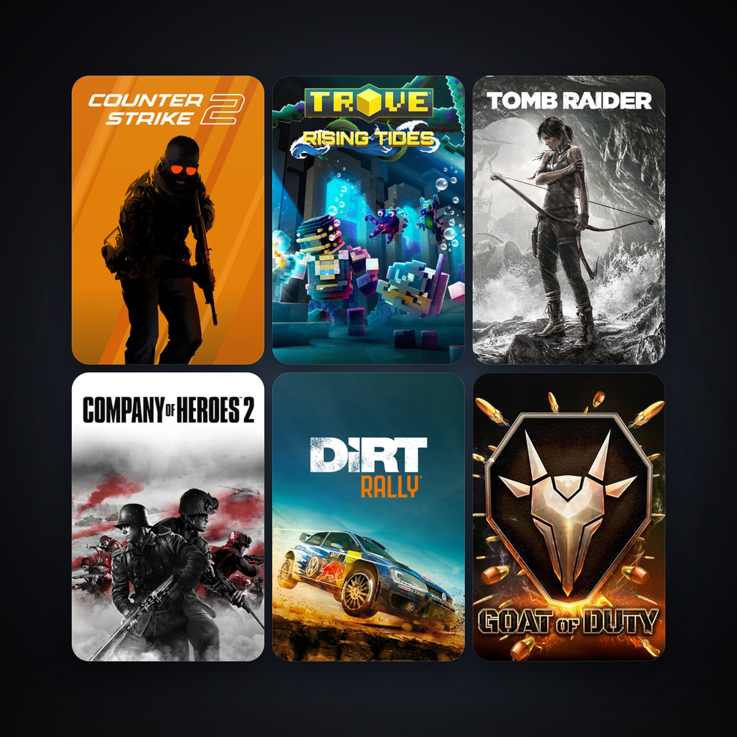 CS2 Prime + Tomb Raider, 17 games, clean — HabibiAccounts