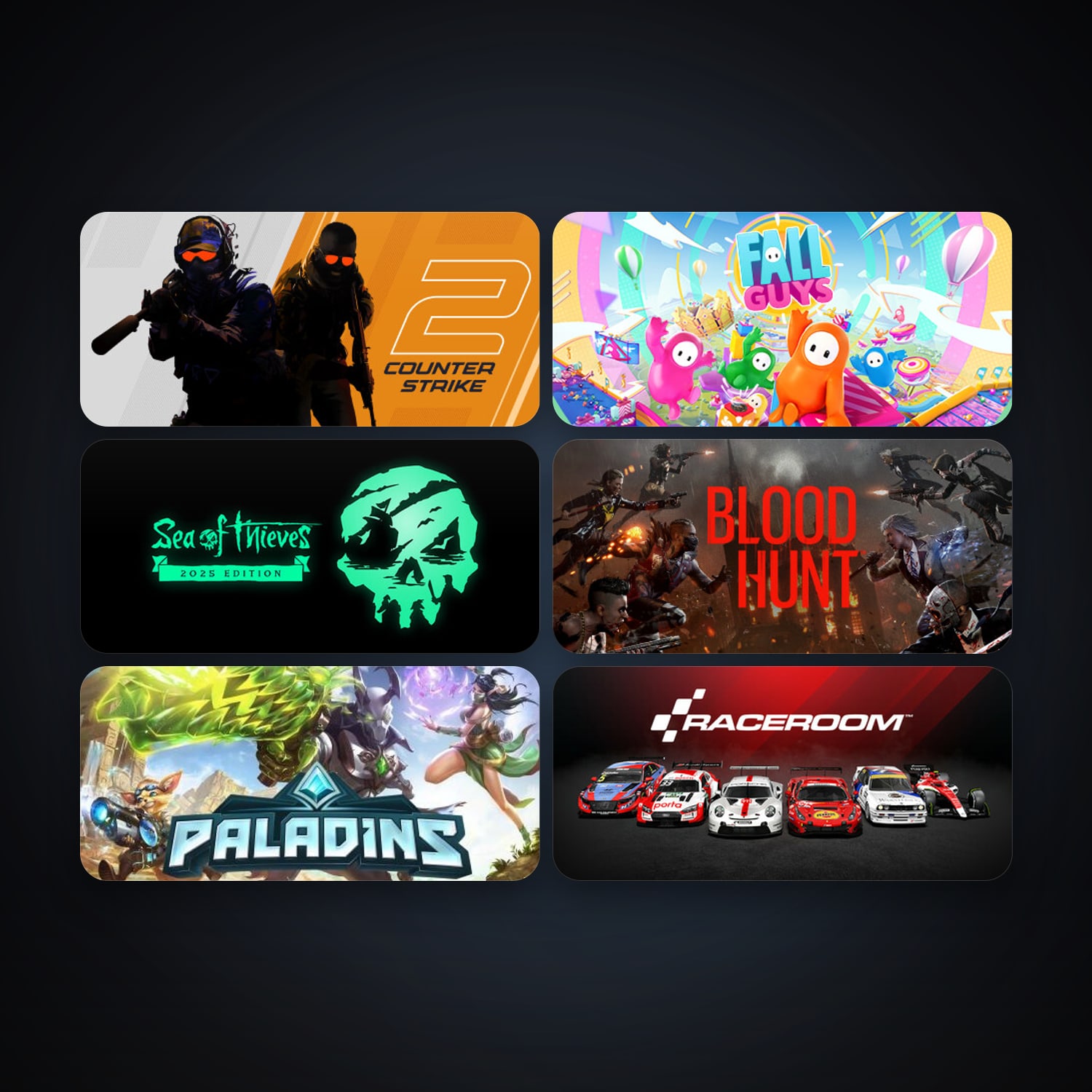 CS2 Prime + RaceRoom Racing Experience, 29 games, clean — HabibiAccounts