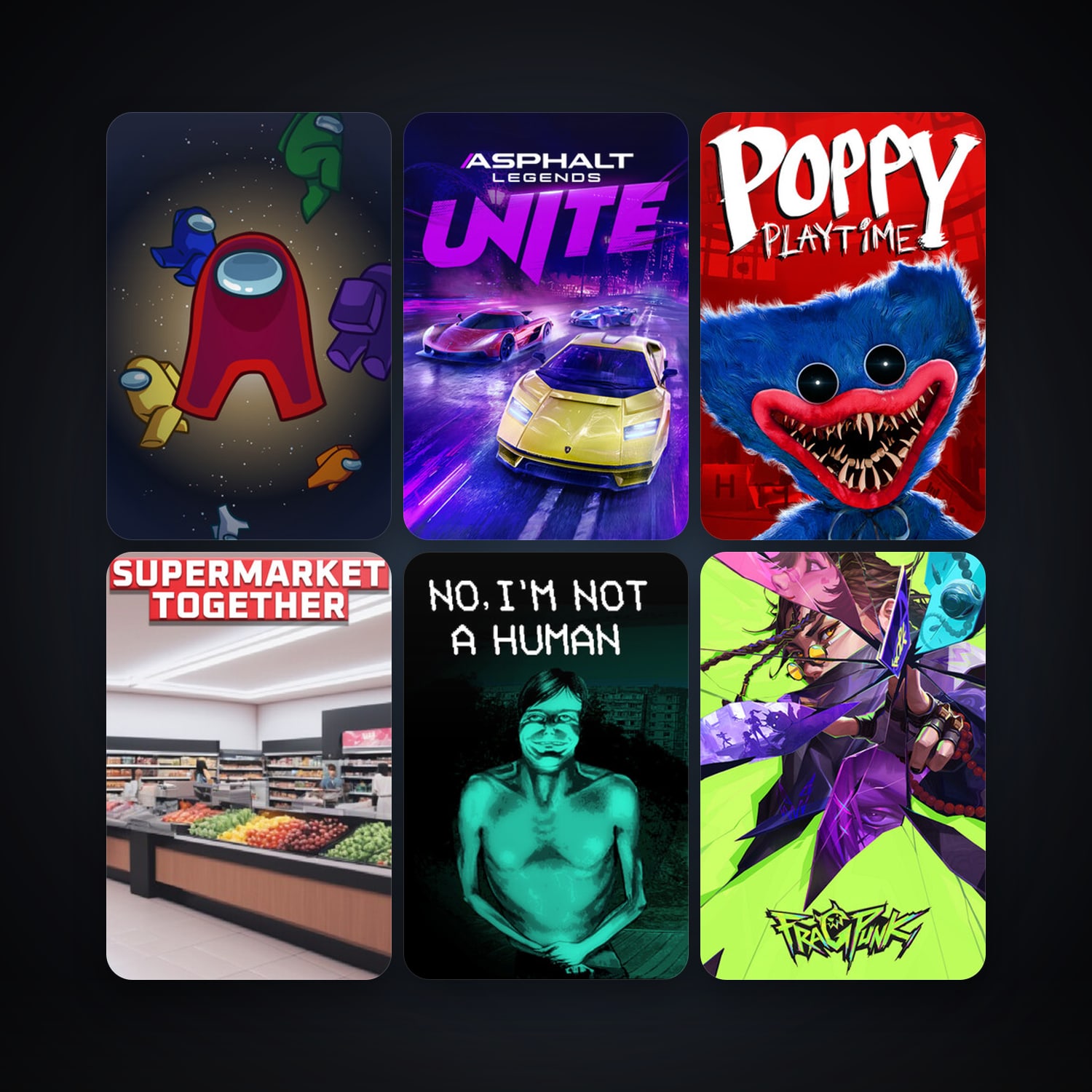 The Forest + Among Us, 15 games, clean — HabibiAccounts