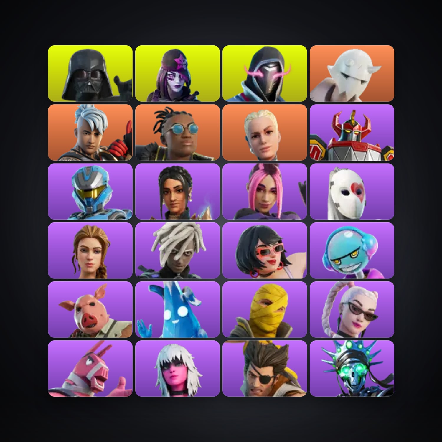 Fortnite account with Darth Vader & Dark Skully — 42 skins — 400 V-Bucks — lvl 499 — HabibiAccounts