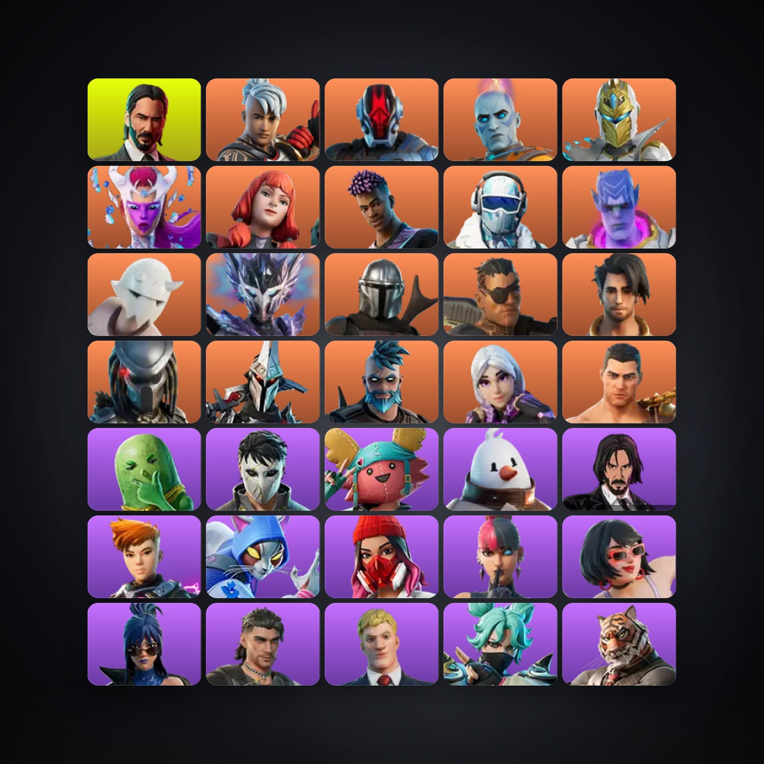 Fortnite account with Skull Trooper & John Wick — 145 skins — 150 V-Bucks — lvl 2229 — HabibiAccounts